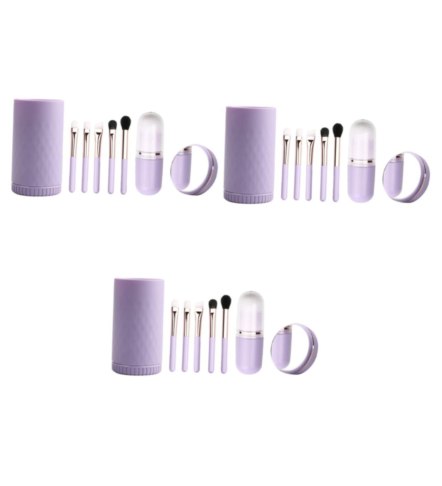 Ipetboom 3 sets Fiber Eye Portable Violet Mini Women Shadow Wooden Professional Bedazzled Eyeshadow 10.6x5cmx3pcs Violetx3pcs - Buy Online on GoSupps.com