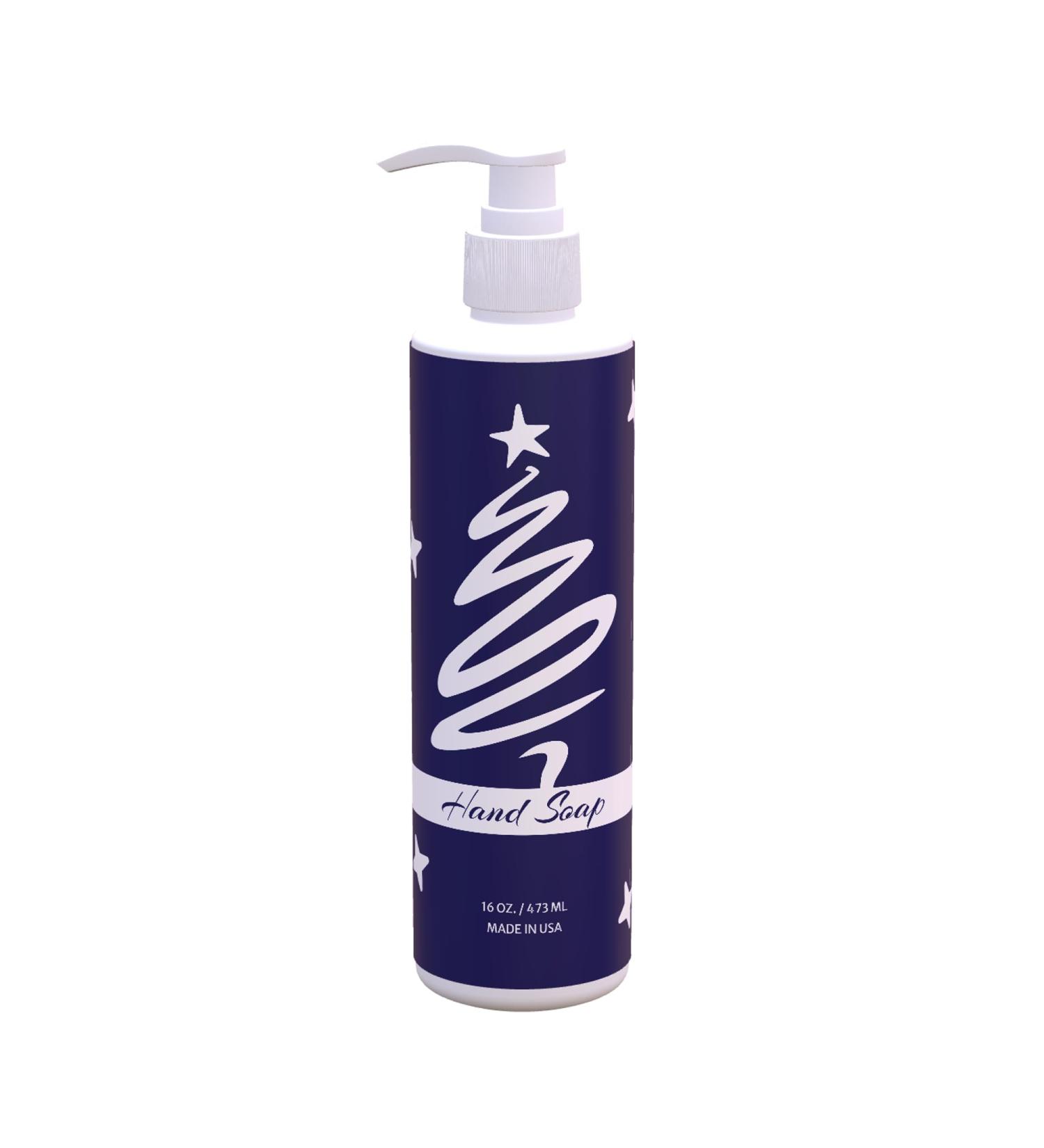 Christmas Hand Soap Blue Hues Design | Fresh Green Tea & Lemon Scent | 4 Pack 16 oz Pump Bottles | Modern Christmas Bathroom & Kitchen Decor | Paraben-Free Made in USA 4 16 Fl Oz (Pack of 4) - Buy Online on GoSupps.com