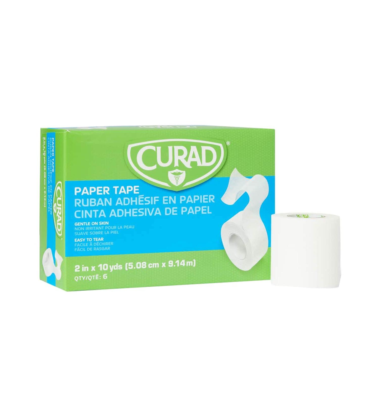 CUARD Paper Medical Tape 2 Inch x 10 Yard - Pack of 6 | Gentle Adhesive for Wound Care and First Aid - Buy Online on GoSupps.com