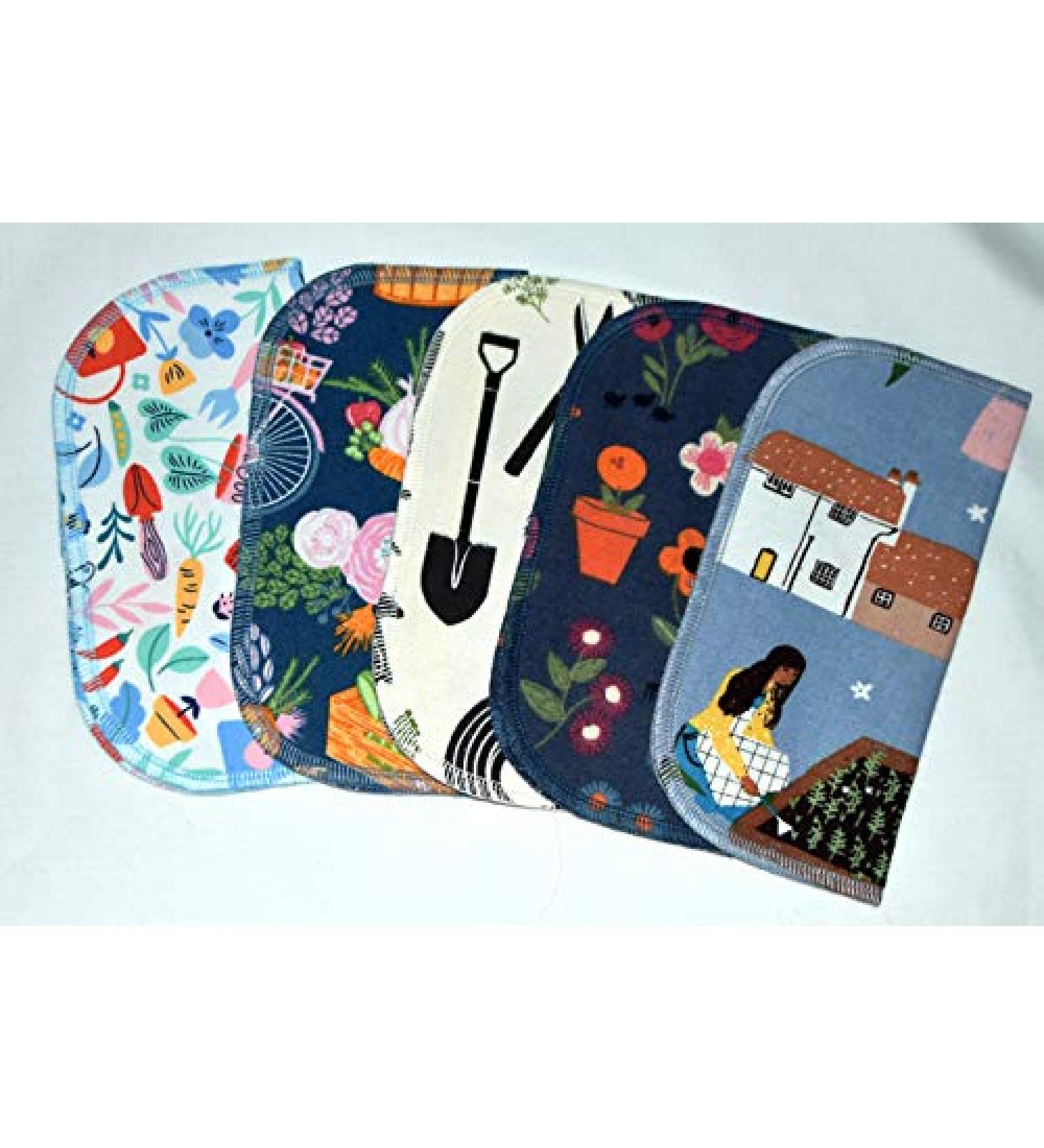 Set of 5 Gardening Love 1 Ply Printed Flannel Little Wipes 8x8 Inches - Buy Online on GoSupps.com