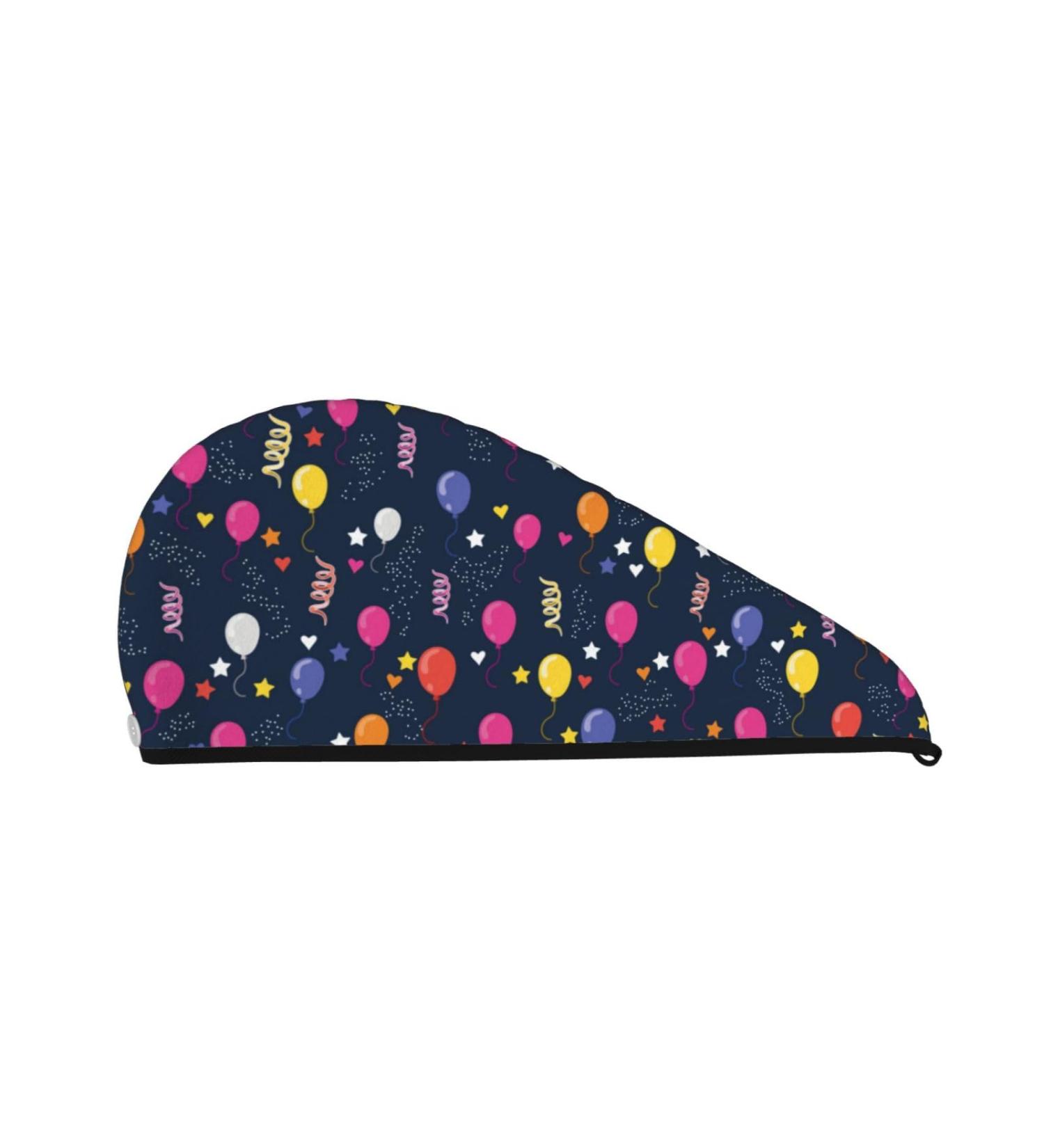 Buy Microfiber Hair Drying Cap | Fast Drying Colorful Balloon Towel Wrap for Curly & Long Hair - Soft & Absorbent - Buy Online on GoSupps.com