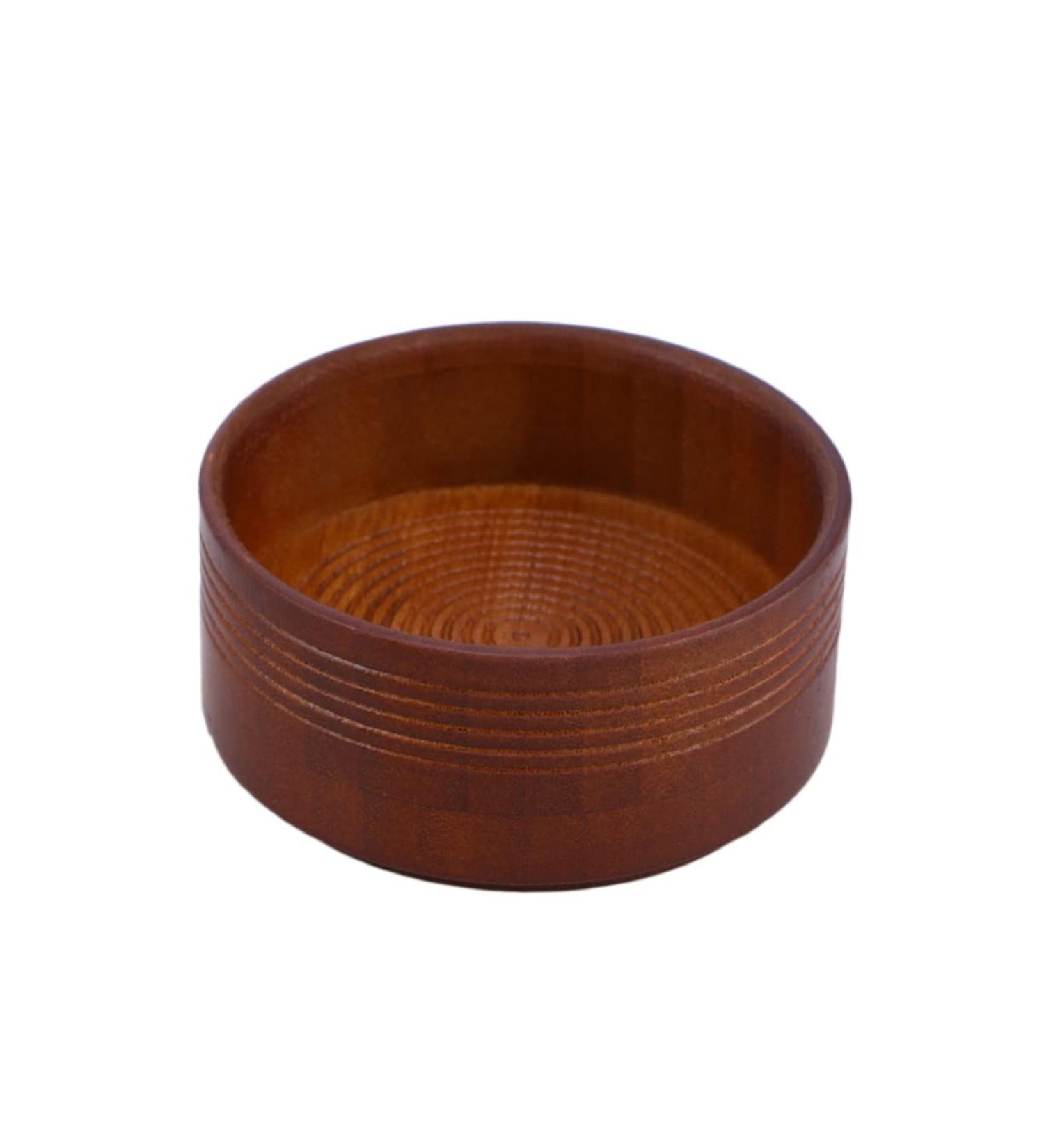 Biudeco Wooden Razor Foam Shell - Eco-Friendly Shaving Bowl for Men | Travel Bar Soap & Bamboo Brushes - Buy Online on GoSupps.com