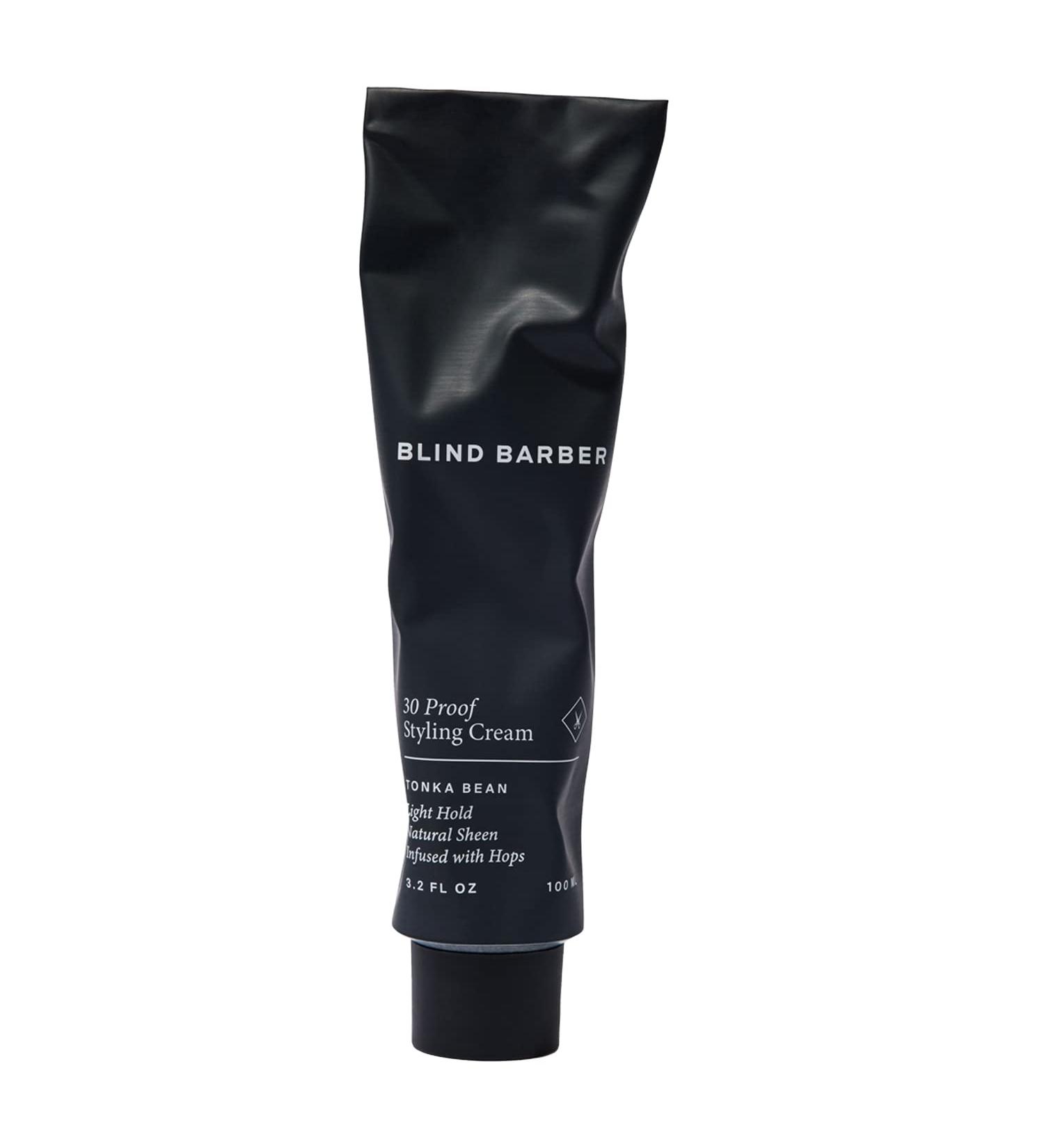 Blind Barber 30 Proof Styling Cream for Men - Control Beard & Mustache Frizz - Water Based with Light Hold - 3.2oz - Buy Online on GoSupps.com