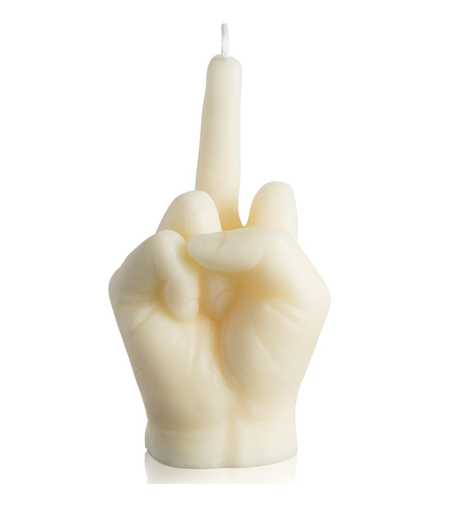 GroBro7 Middle Finger Candle - Danish Pastel Fragrance | Natural Soy Wax Aromatherapy Decor & Pine Incense Sticks for Desk & Home | Unique Gift for Parties & Housewarming - Buy Online on GoSupps.com