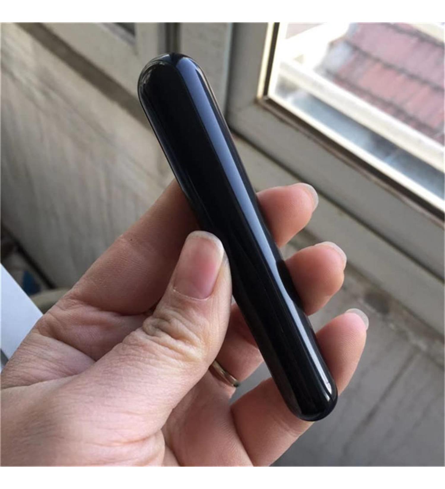 Buy Duupe Happy Healing Crystal - 10-11cm Natural Black Obsidian Therapeutic Massage Gemstone | Unique Decoration & Gift Idea - Buy Online on GoSupps.com