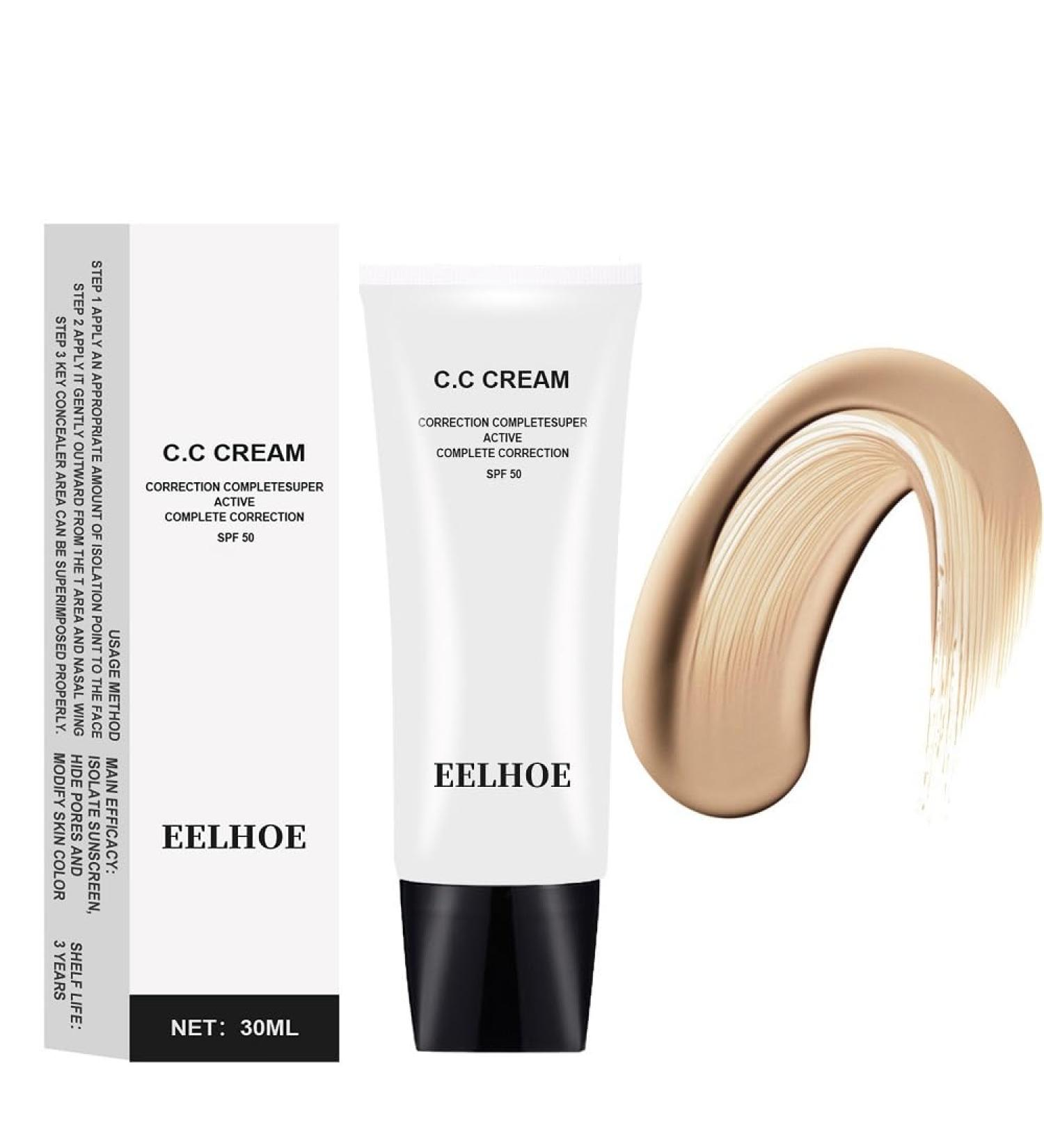 CC Cream SPF 50 Foundation Primer for Mature Skin - Ivory Shade - Buy Online on GoSupps.com