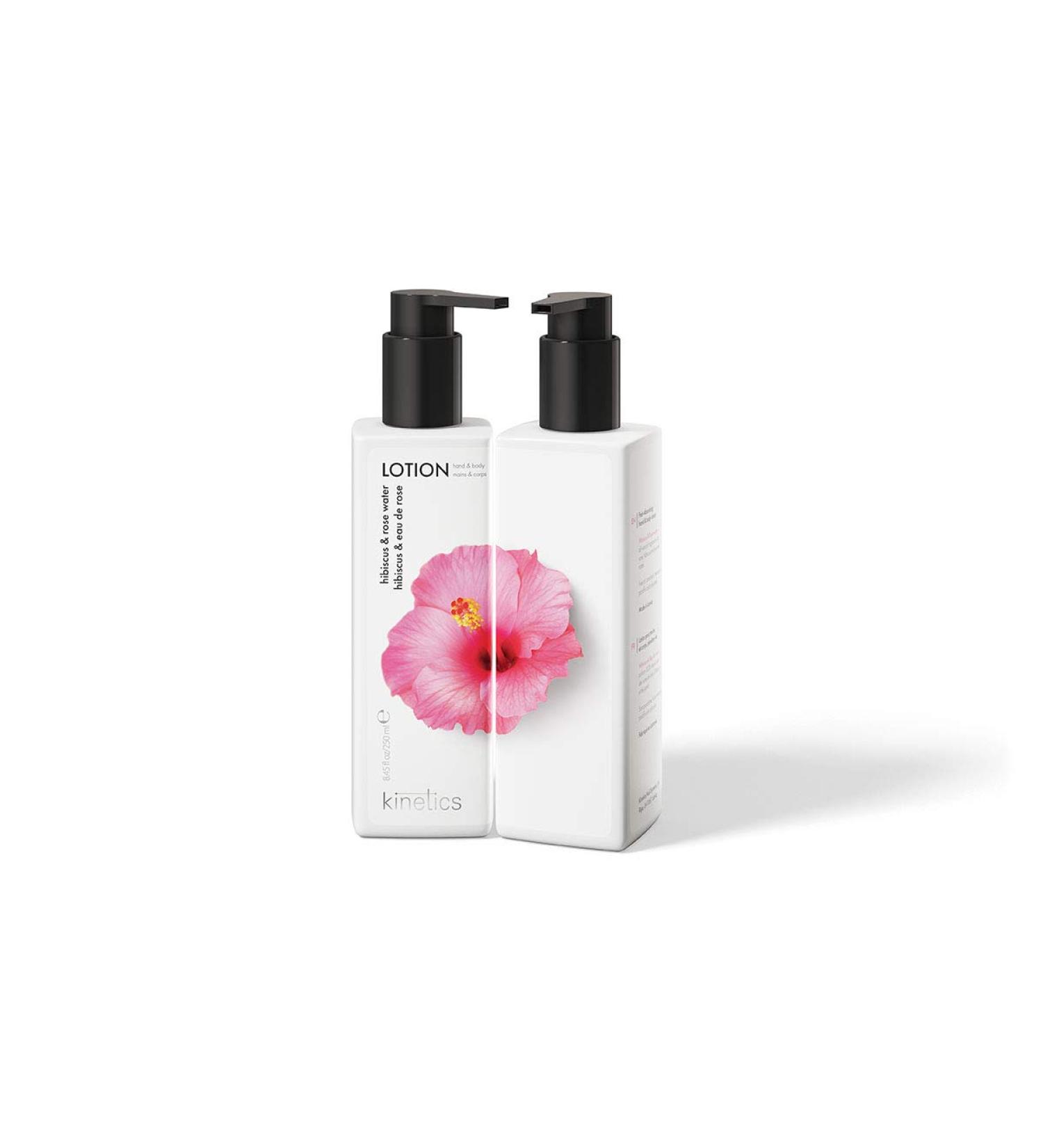Kinetics Hibiscus&Rose Water Hand & Body Lotion 250 ml moisturizing lotion for hands and body with aroma