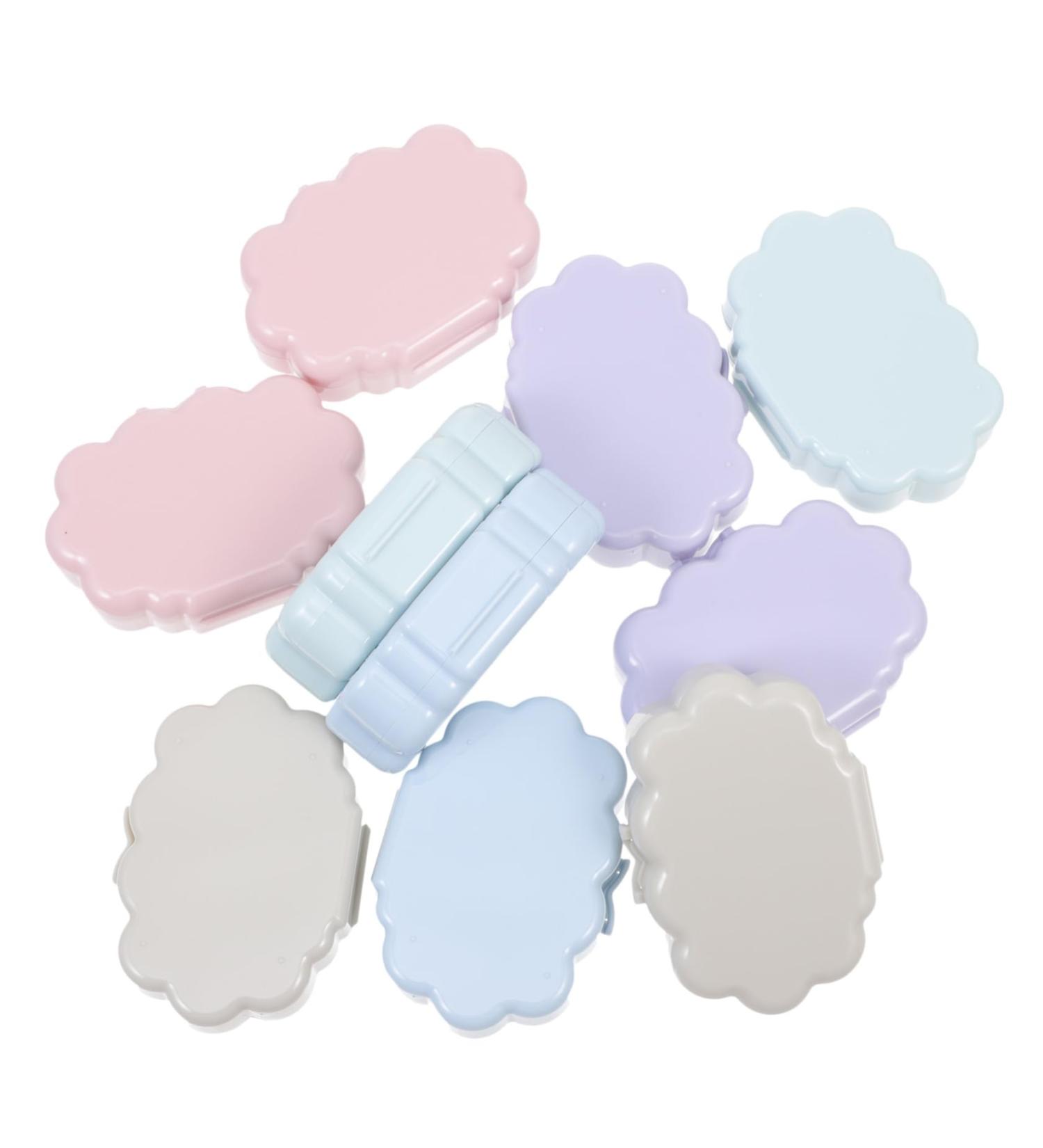 Homsfou 10 Pack Colored Contact Lens Holders | Eye Care Containers | Travel-Friendly Lens Cases with Mirror & Solution Foil - Buy Online on GoSupps.com