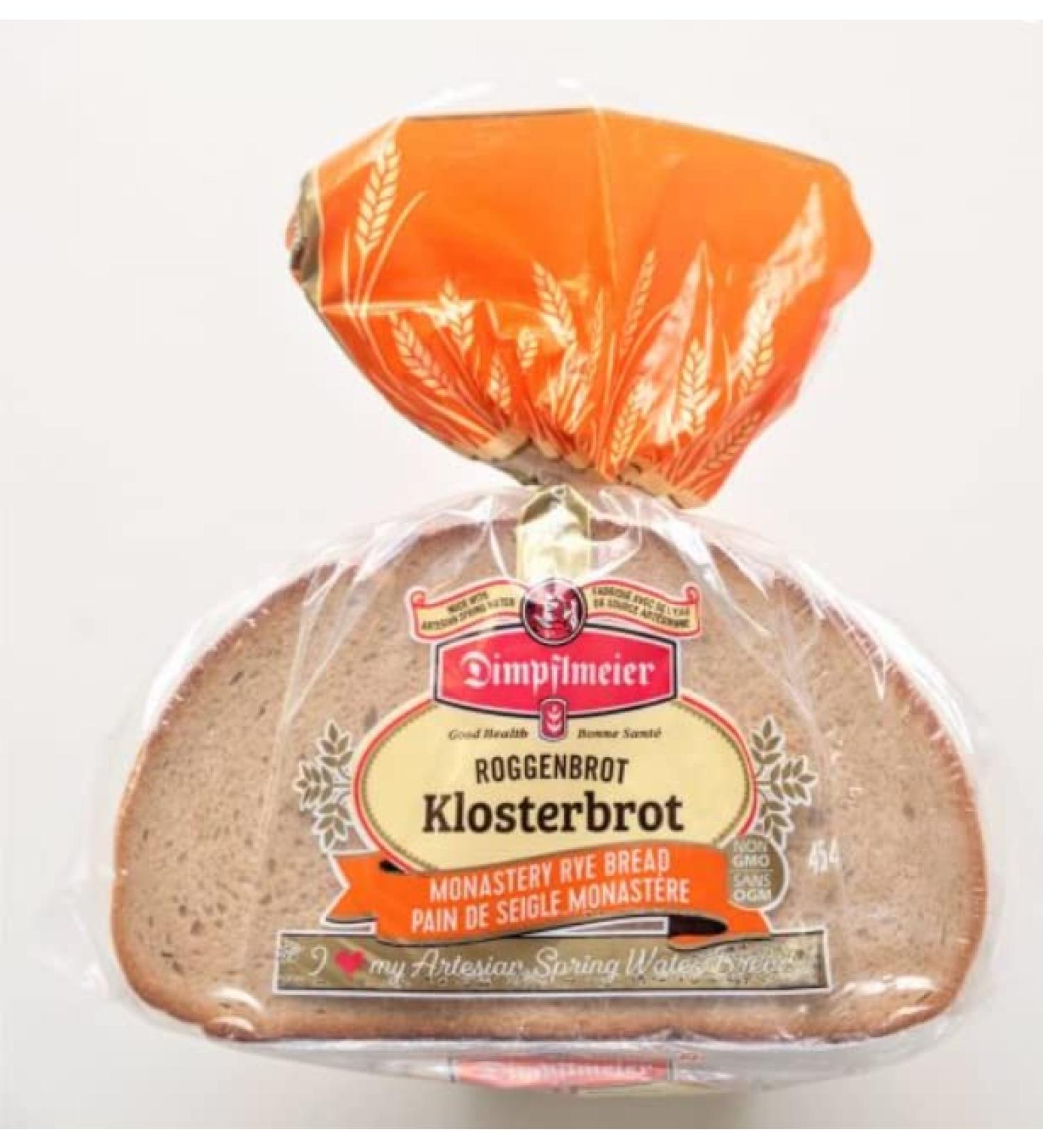 Dimpflmeier Klosterbrot Delicatessen Rye Bread 16 Oz - Authentic German Rye Bread for Delightful Eating Experience - Buy Online on GoSupps.com
