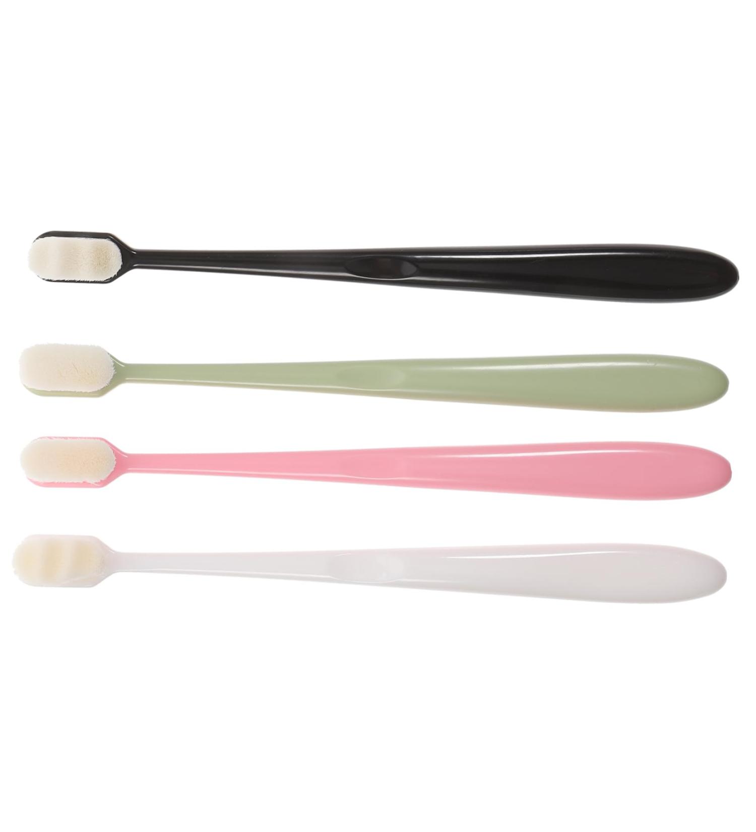Coophya 4 Soft Travel Toothbrush | Gentle Bristles for Adults & Kids | Peppermint Bonbon Flavor | Manual Toothbrush (1 Pack) - Buy Online on GoSupps.com