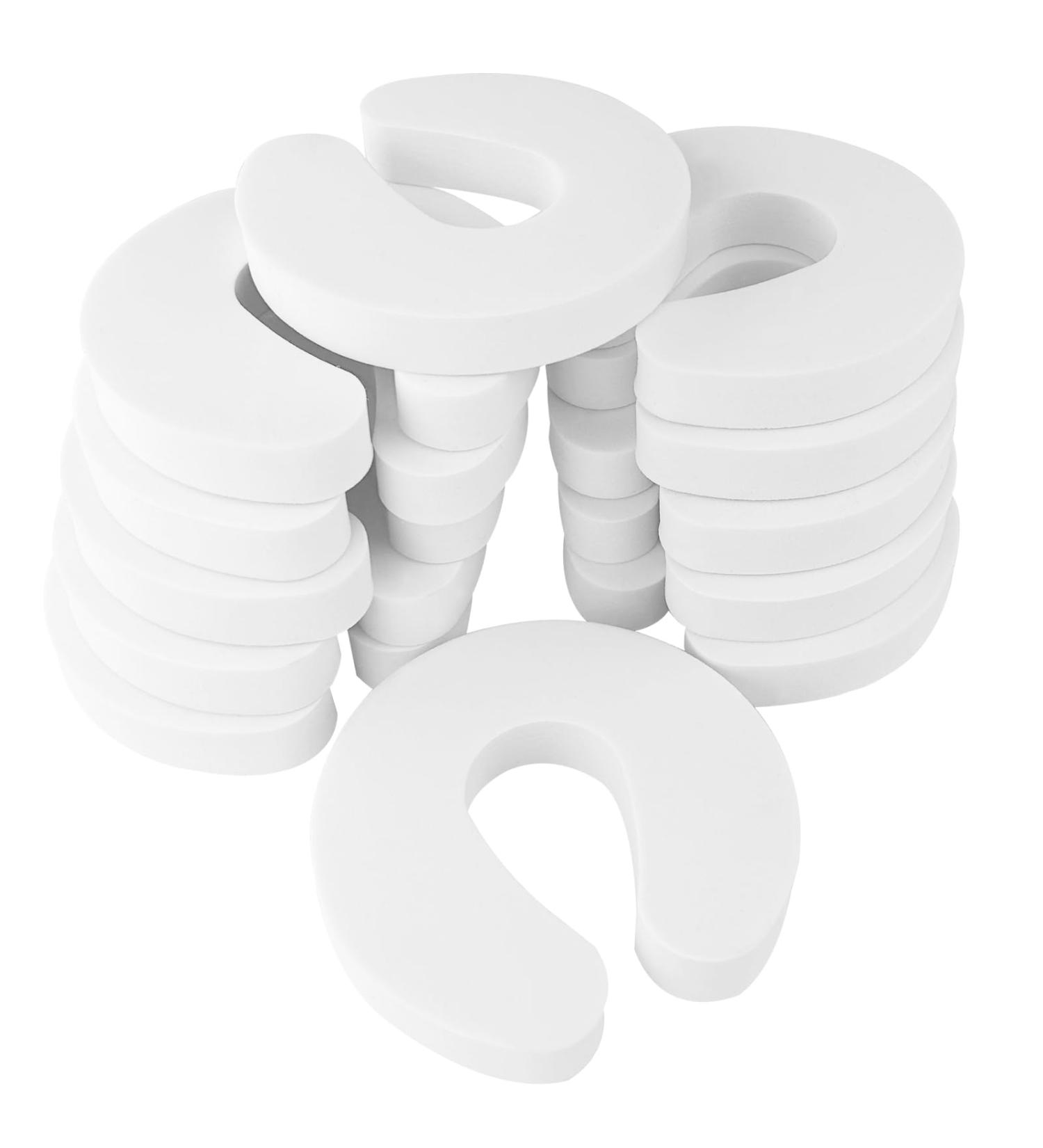 Nutabevr 12-Pack Children's Door Clamping Protection | Safe Foam Finger Guard for Babies Kids & Pets | Eva Foam Door Stopper & Window Locking Safety - Buy Online on GoSupps.com