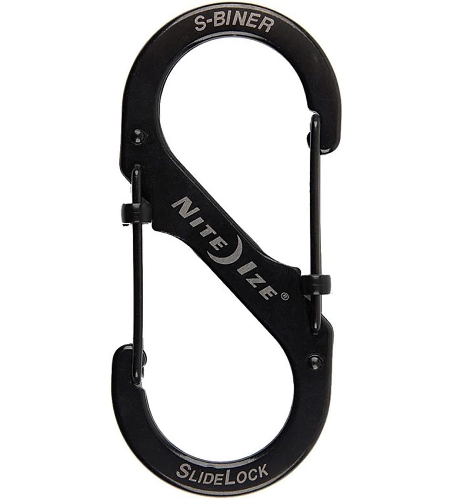 Nite Ize S-Biner Slide Lock Carabiner #4 - Black [LSB4-01-R3 & LSB4-11-R3] - Buy Online on GoSupps.com