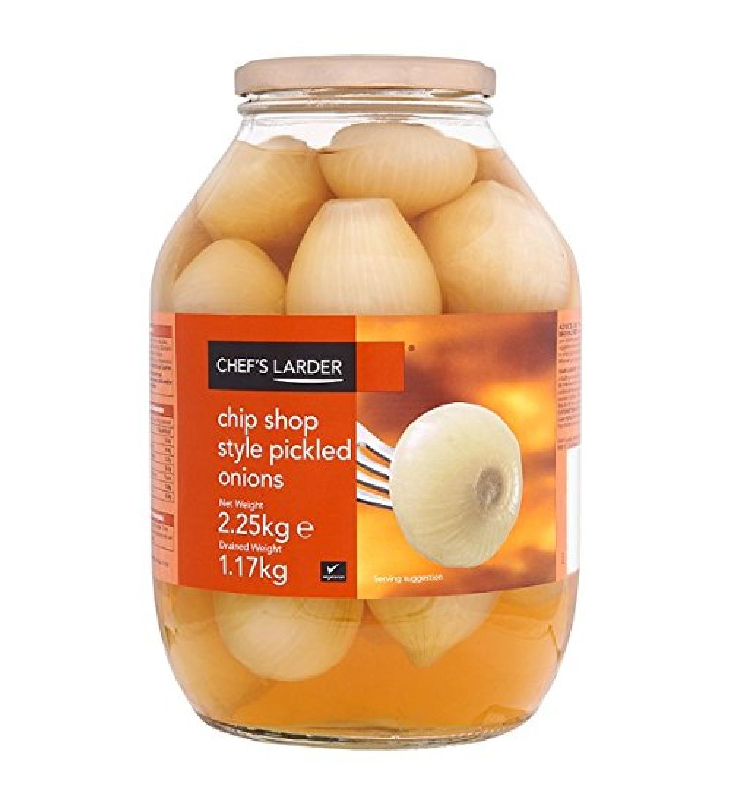 Chef's Larder Chip Shop Style Pickled Onions 2.25kg (Drained Weight 1.17g)