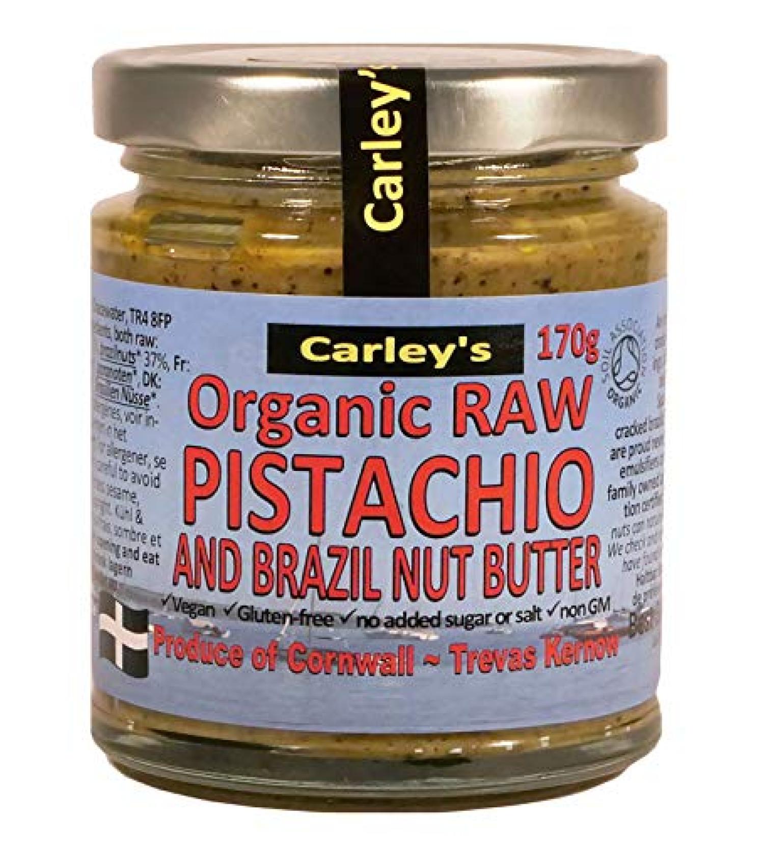 Raw Pistachio Nut Butter Organic 170g (Carley's)