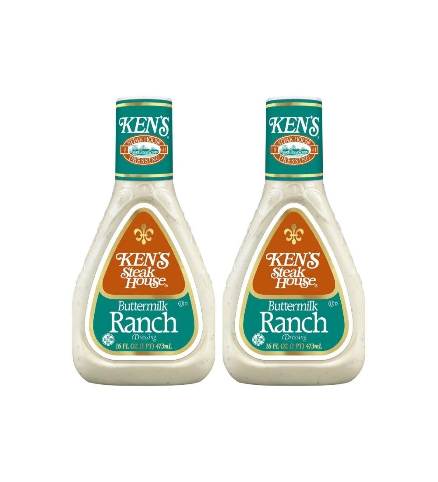 Ken's Steak House Gluten-Free Buttermilk Ranch Dressing - Use for Dressing, Spreading, or Dipping - Buy Online on GoSupps.com