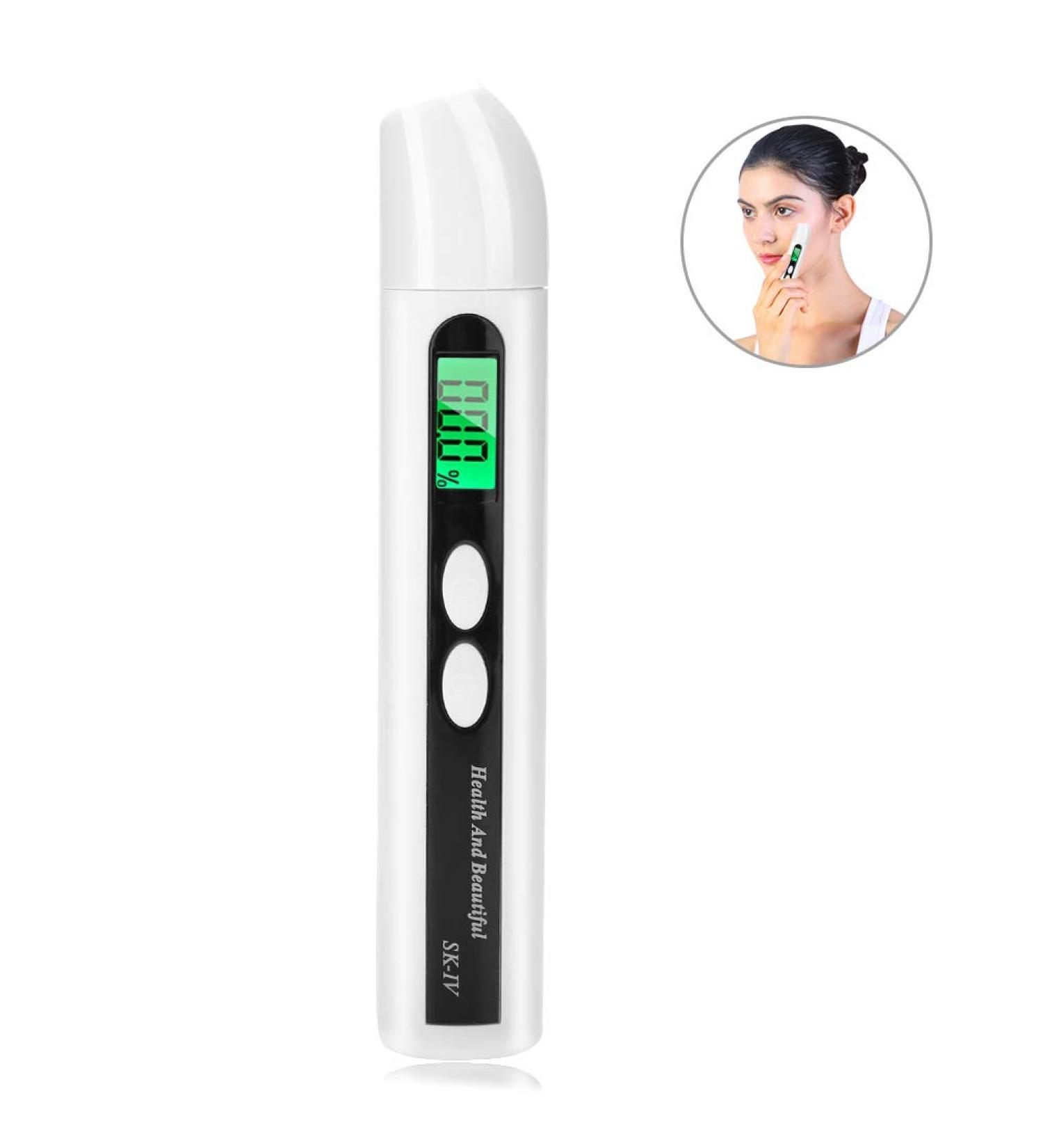 Sonew Skin Moisture Tester Digital Skin Moisture Detector Portable Facial Oil Content Analyzer LCD Screen Skin Care Tester Detector Face Care Monitor - Buy Online on GoSupps.com