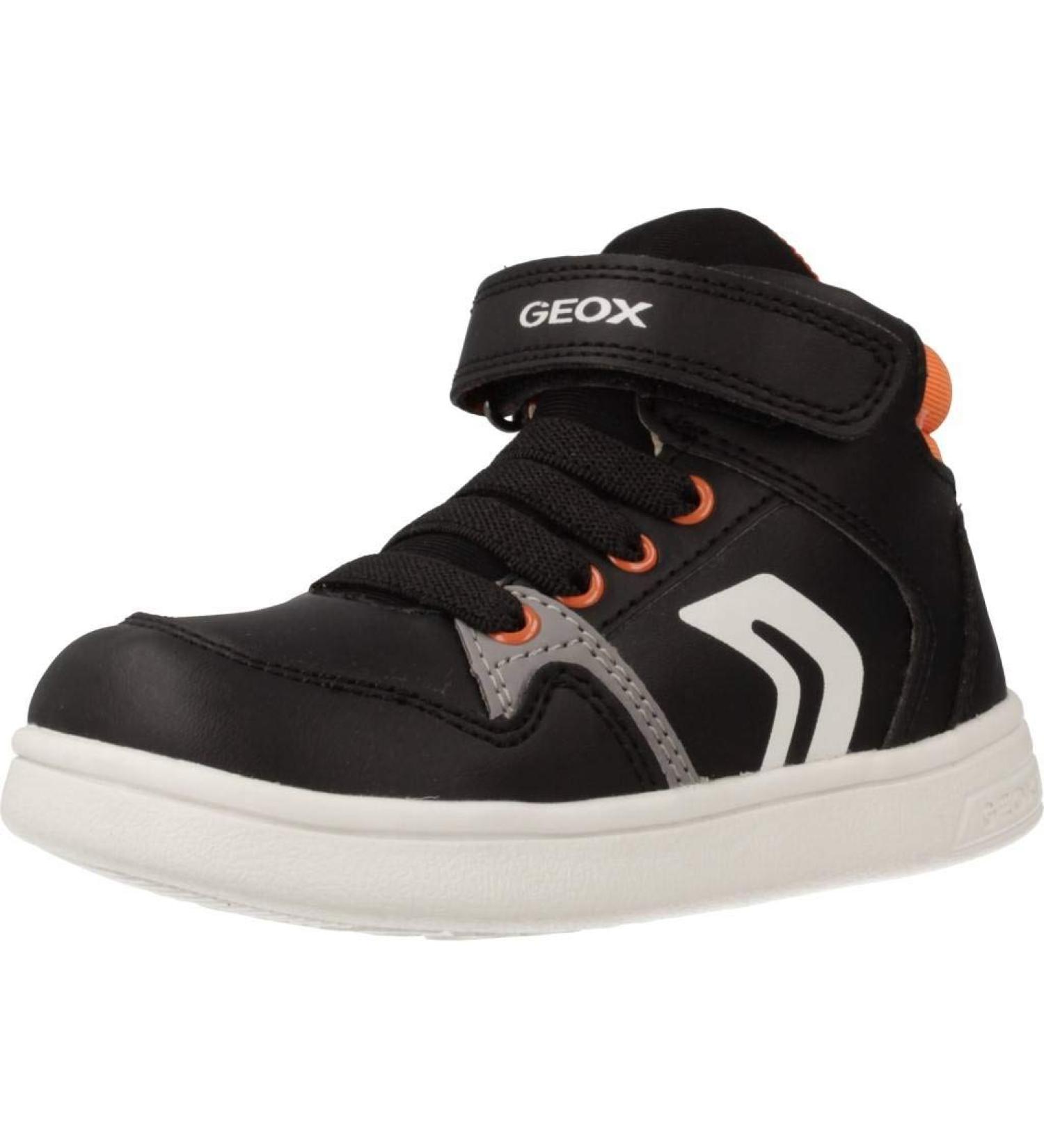 Geox Baby Boy's B Djrock Sneakers - 4.5 UK Child - Black/Orange C0038 - Buy Online on GoSupps.com