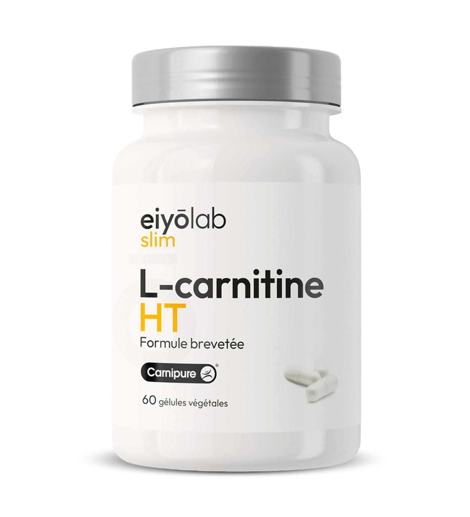 Carnipure Premium Patented L-CARNITINE | Energy - Dry - Recovery | Pre-Workout without Caffeine and Magnesium Stearate | Doping Free | 60 Vegan Capsules | Made in France Eiyolab - Buy Online on GoSupps.com