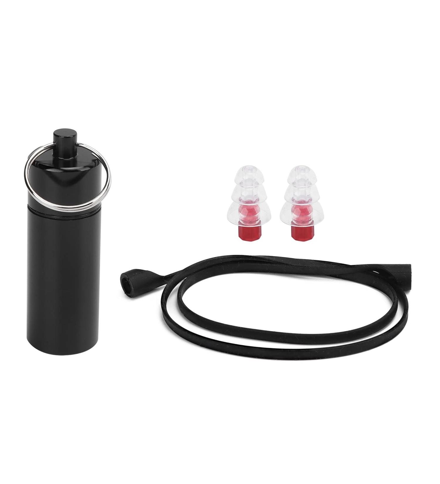 Buy DJ Earplugs 22x67mm | Musician Noise Reduction Earplugs with Waterproof Gel Cord & Storage Bottle Worldwide Shipping - Buy Online on GoSupps.com