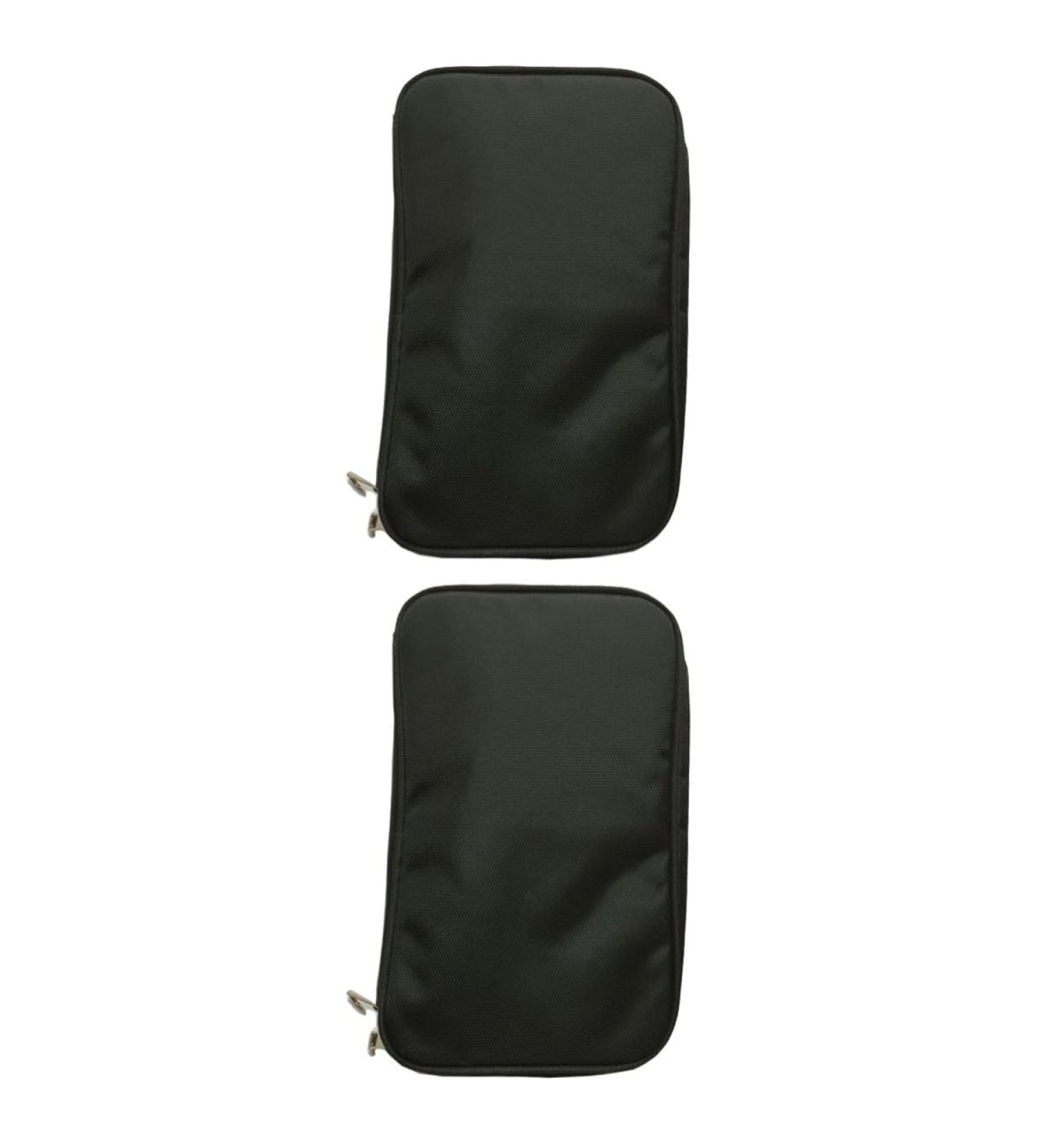 NOLITOY 2pcs Black Cosmetic Bags - Portable Makeup Organizer & Toiletry Pouch (27x17cm) - Stylish Makeup Brush Holder - Buy Online on GoSupps.com