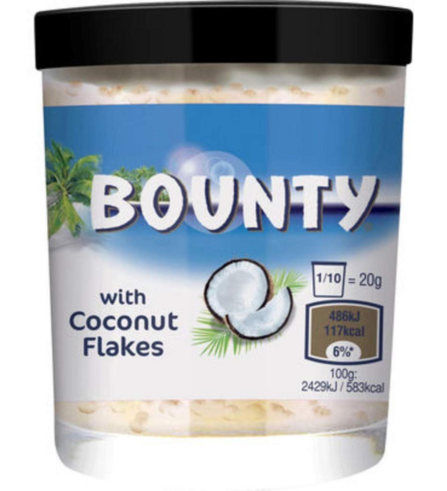Bounty Milk Chocolate Spread with Coconut Flakes 200g Sweet Spread (6 x 200g)