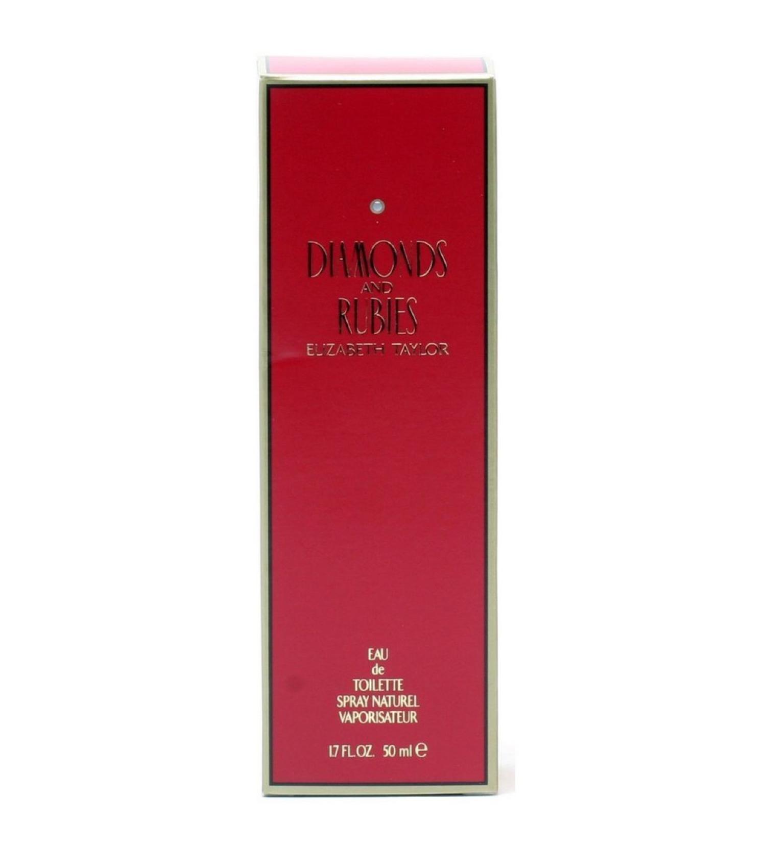 Elizabeth Taylor Arden- Diamonds & Rubies for Women Eau De Toilette Spray 1.7 Fl Oz Almond Cedar Coriander Floral Rose Vanilla 1.7 Fl Oz (Pack of 1)
