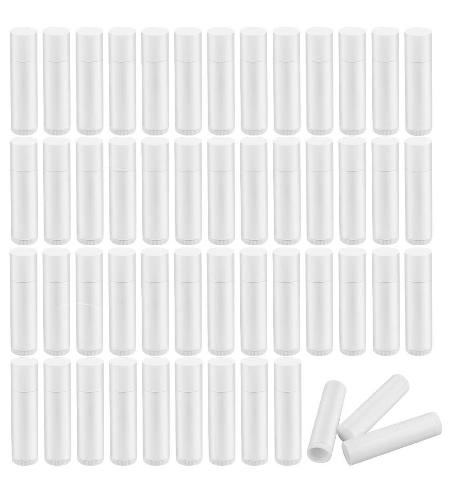 Proleo 50pcs Empty Lipstick Containers - DIY Lip Balm Pencil Pots (White 5ml) - Ideal for Crafting - Buy Online on GoSupps.com