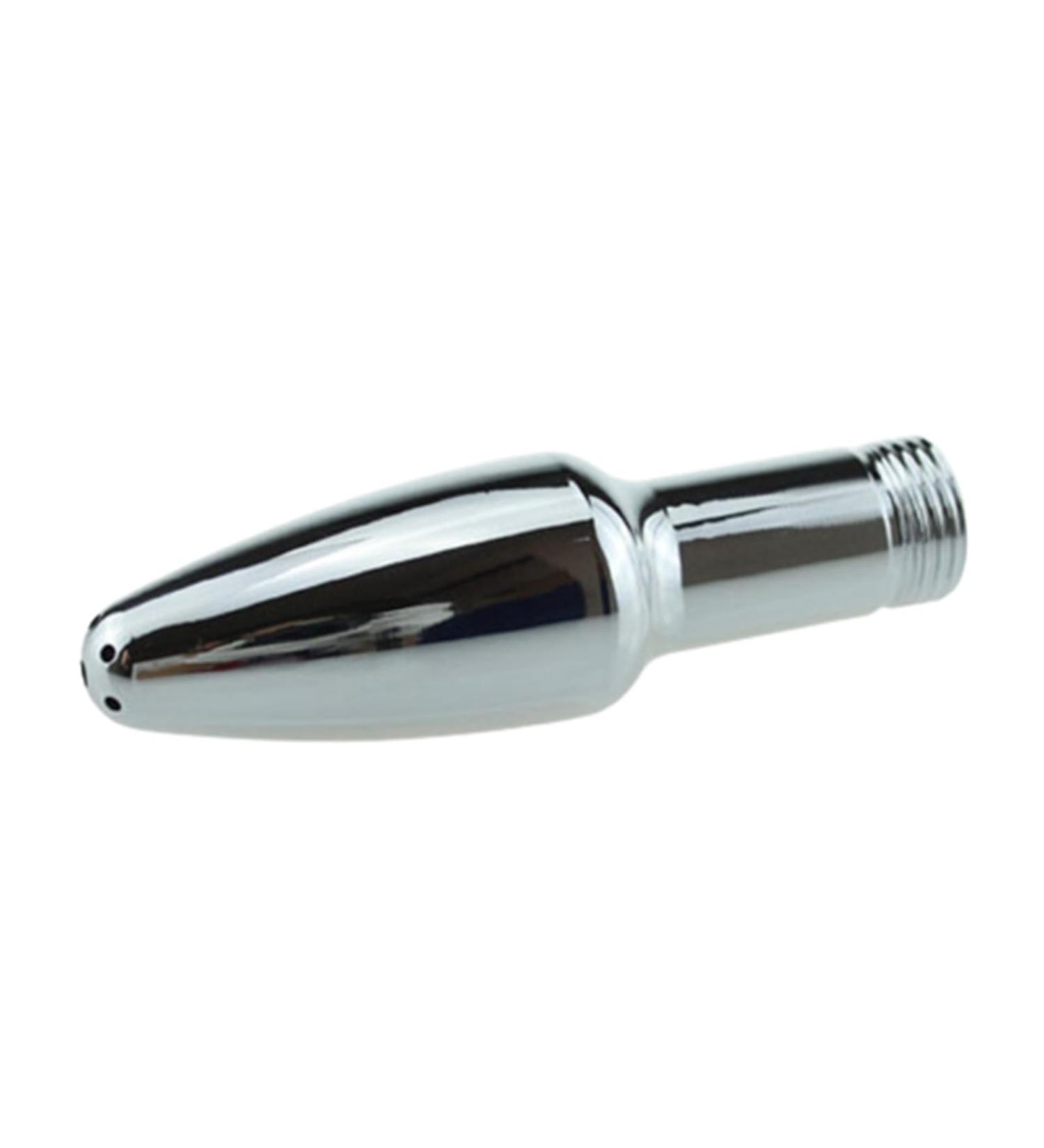 GENEISTAL ANALDUSCHE Vaginal Shower Nozzle - Metal SM Enema Rinse for Intimate Cleaning | 9cm Silver Anal & Vaginal Stimulator - Buy Online on GoSupps.com