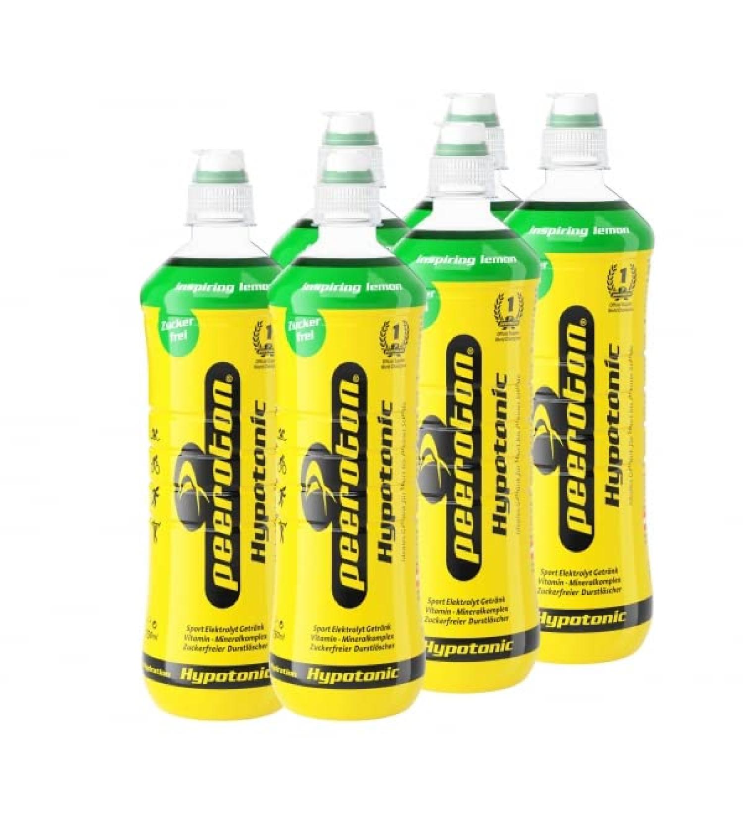 Peeroton Hypotonic Lemon Drink 6x750ml Tray - Hydration & Energy Boost - International Shipping - Buy Online on GoSupps.com
