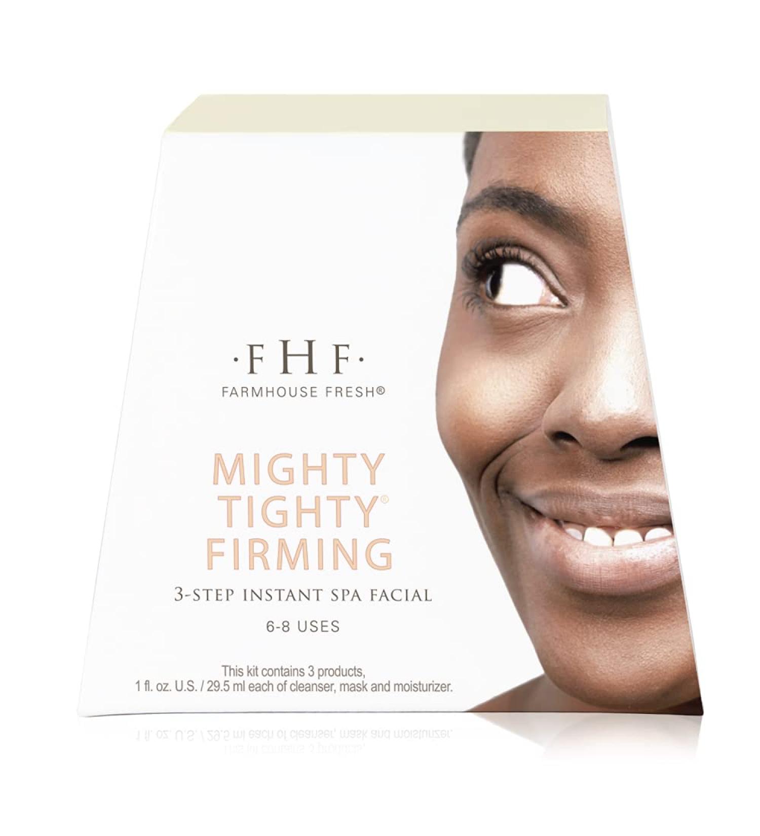 FarmHouse Fresh Mighty Tighty Firming 3-Step Instant Spa Facial - Revitalize Your Skin | Firming Facial Treatment (3 ct) - Global Shipping Available - Buy Online on GoSupps.com