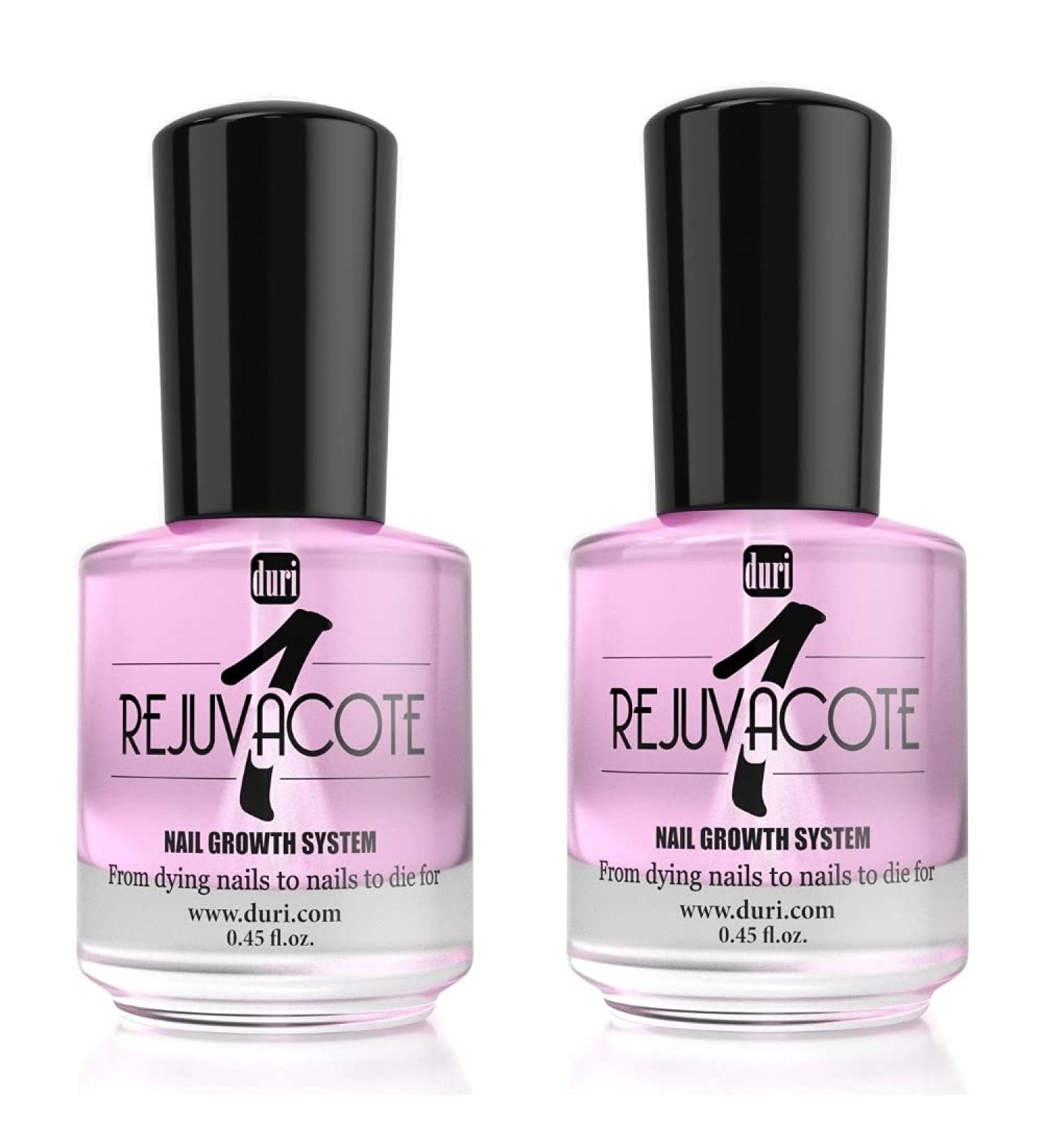 Duri Rejuvacote 1 Original Maximum Strength Nail Growth System - Base & Top Coat for Nail Repair & Strengthening - Pack of 2 - Buy Online on GoSupps.com