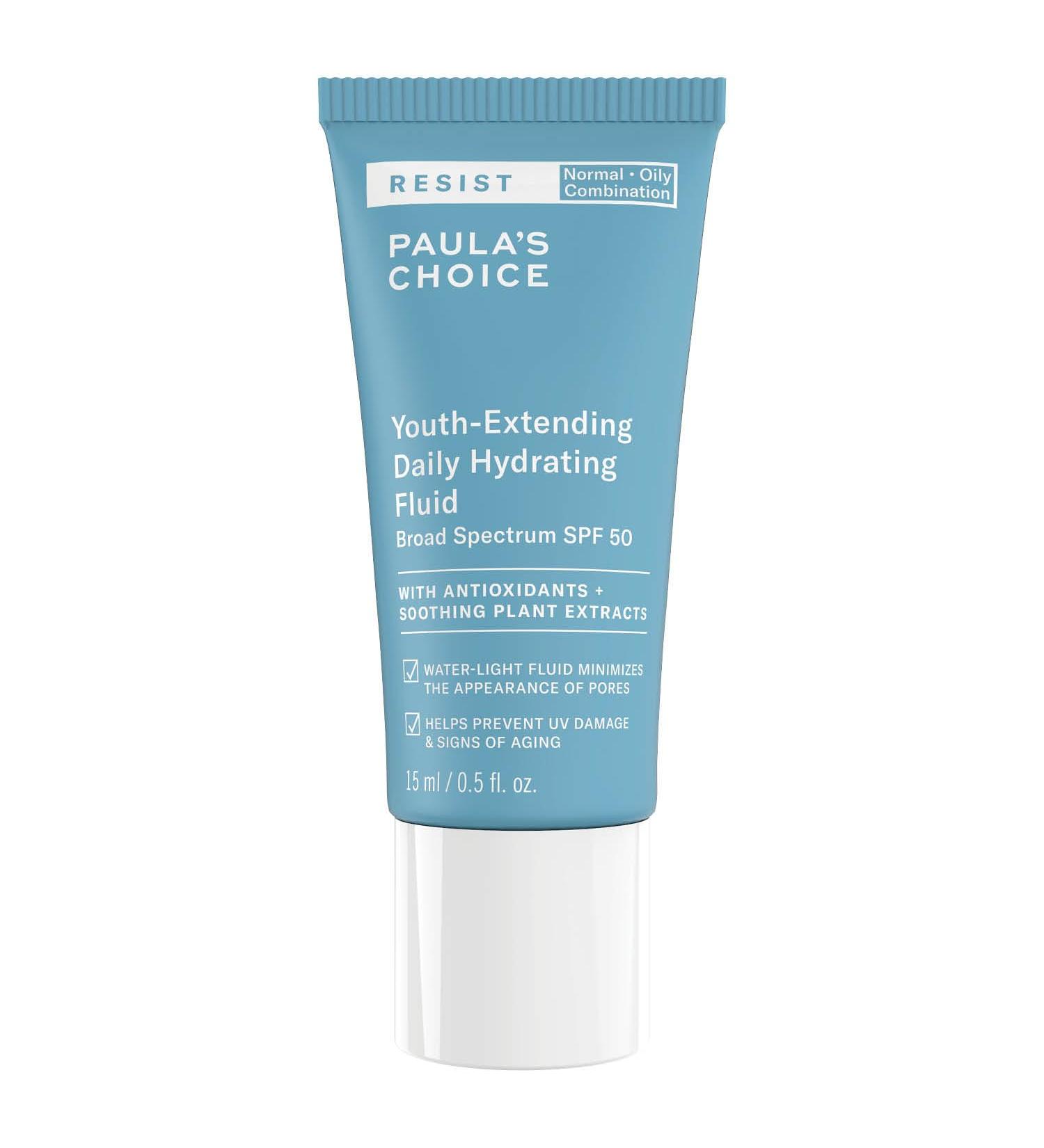 PAULA'S CHOICE Paula's Choice RESIST Anti-Aging Day Cream SPF 50 - Moisturizing Face Sunscreen - Eliminates Blackheads Anti-Wrinkle with Vitamin E - Combination to Oily Skin - 15 ml