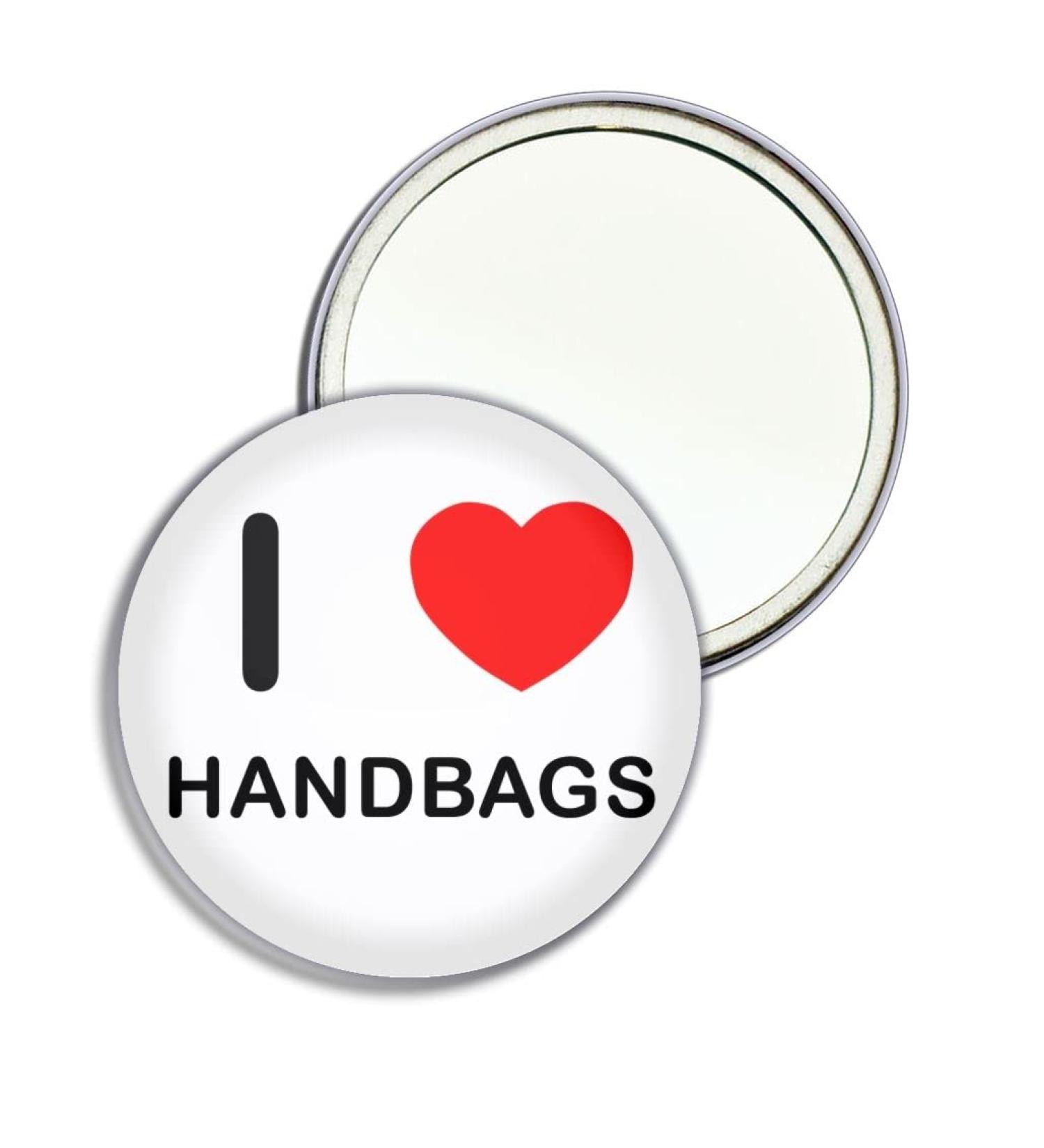 I Love Handbags - 55mm Round Compact Mirror - Buy Online on GoSupps.com