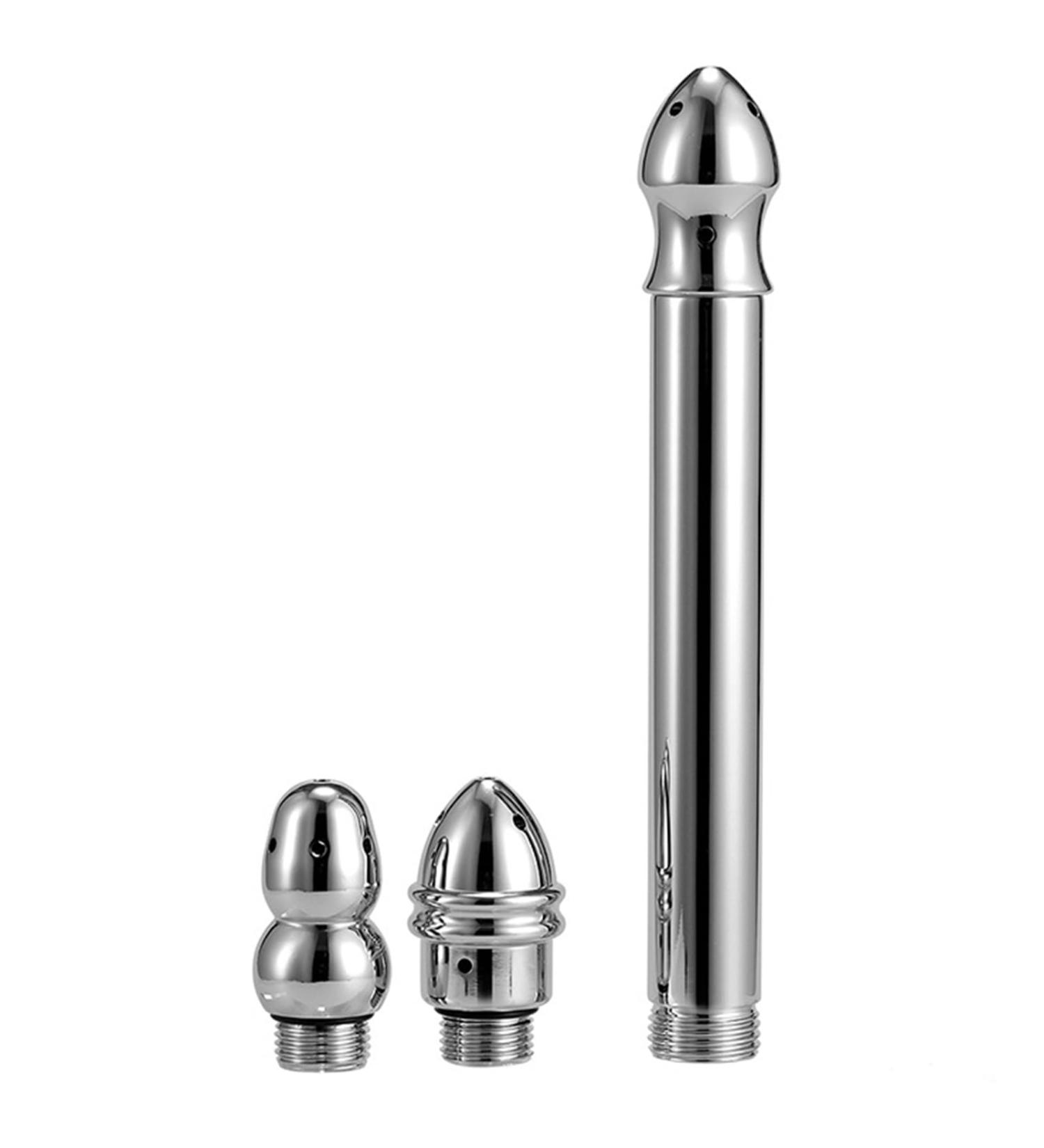 Stainless Steel Enema Kit for Colon Cleanse | Shower Attachment & Vaginal Nozzle | Home Douching & Irrigation System - Buy Online on GoSupps.com