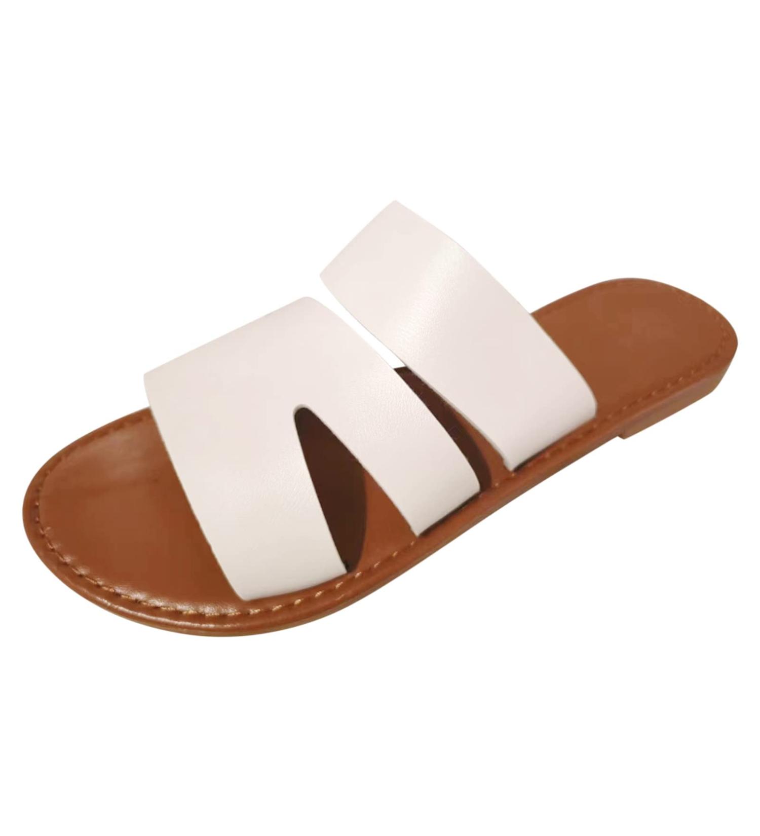 XTZ YGLD Women Summer Sandals - Open Toe Beach Slippers Comfortable Work Shoes White Size 4 UK - Perfect for Summer Adventures - Buy Online on GoSupps.com
