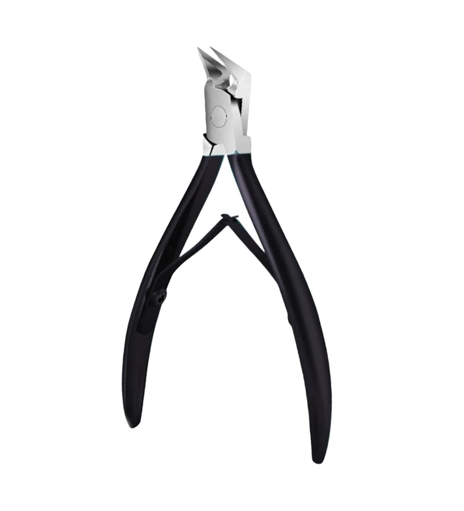 Outfany Easyclip Professional Toenail Nippers Thick Ingrown Nails Straight Blade Nail Clipper Portable Sharp Nail Clippers Stainless Steel Long Handle Professional Toenail Cutters (Black) - Buy Online on GoSupps.com