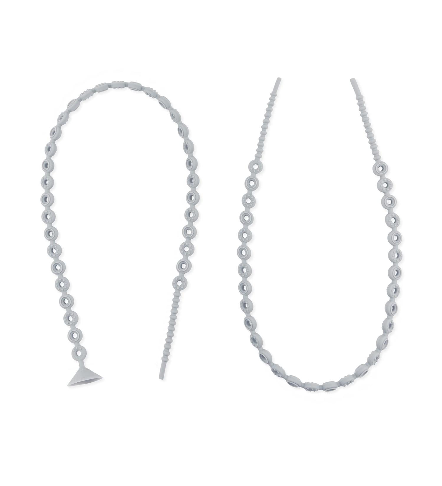 Bumkins Platinum Silicone Pacifier Clip | Baby Toy Straps for Sippy Cup, Teether | Gray | Safe for Teething Babies - Buy Online on GoSupps.com