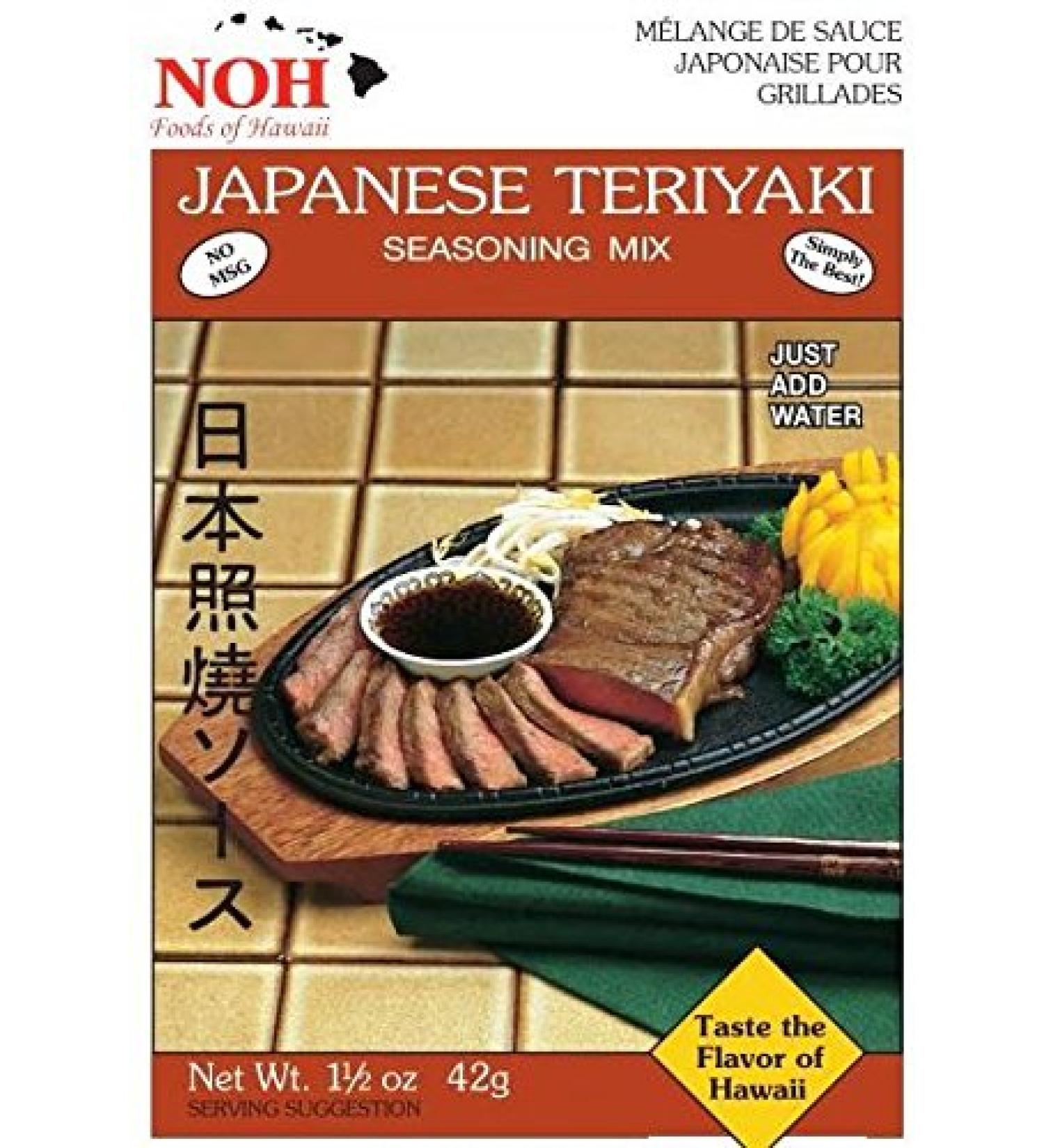 NOH Japanese Teriyaki 1.5oz Packet (Pack of 12) - Authentic Flavor, Easy to Use - Buy Online on GoSupps.com