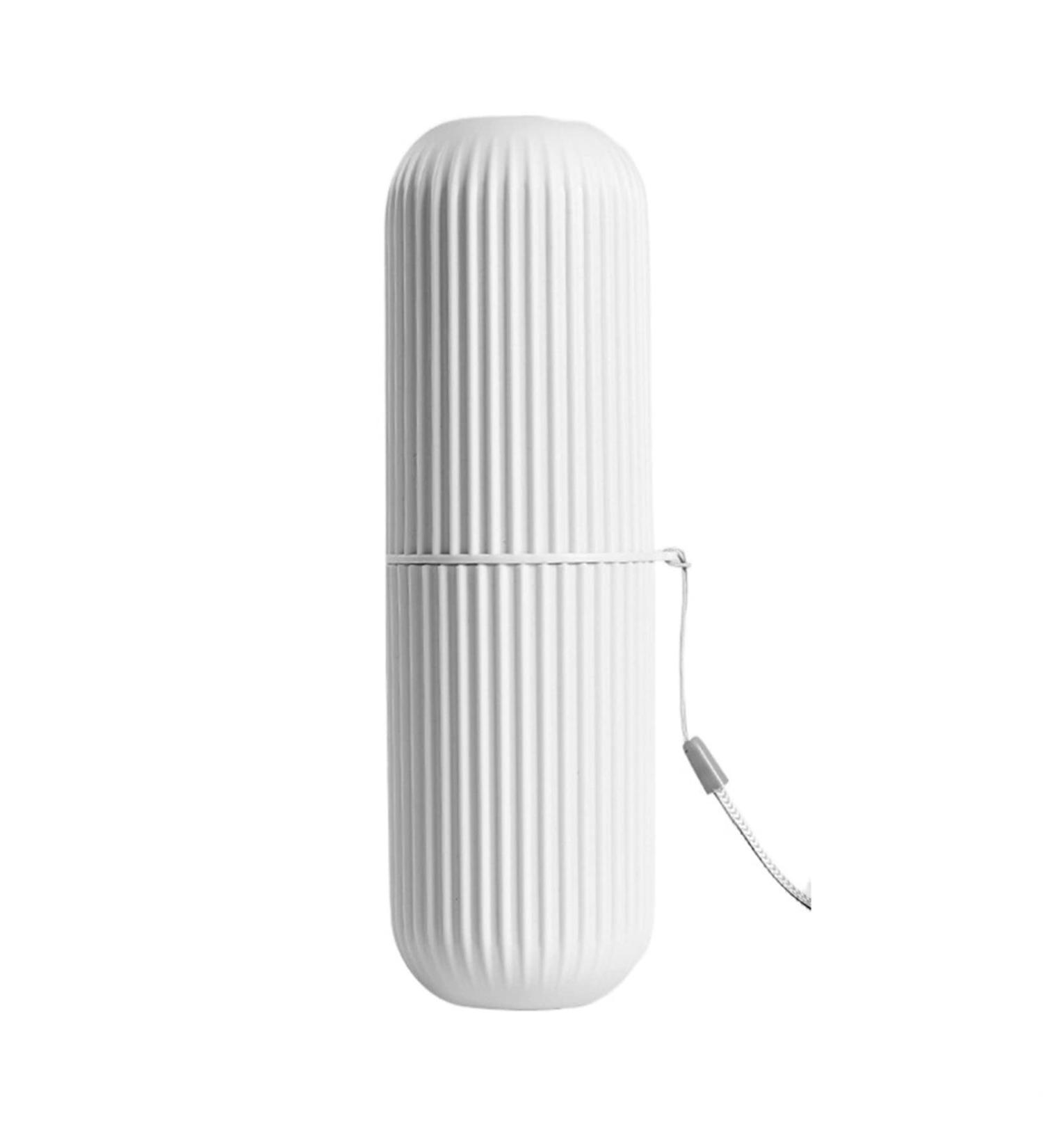 Digjobk Portable Toothbrush Storage Case & Toothpaste Holder | Travel Organizer for Bathroom - Light Gray - Buy Online on GoSupps.com