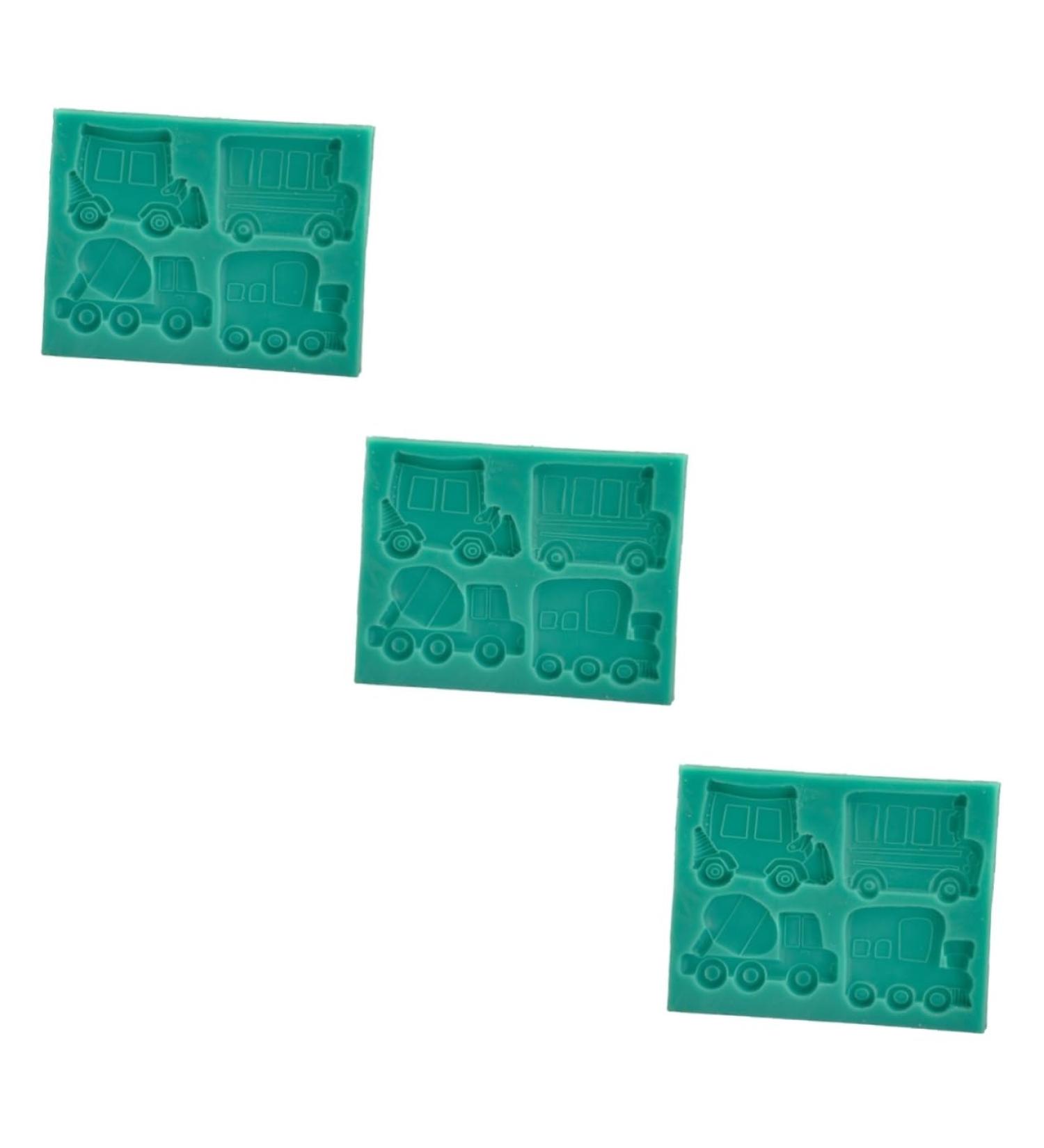 OUNONA 3 Pcs Silicone Gummy Molds Chocolate Cake Stencil Fudge Molds DIY Soap Mold Silicone Cake Mold Household Cake Mold Silicone Baking Mold DIY Mould Silicone Fondant Mold Decorate Car 10.7*8.6 CMx3pcs - Buy Online on GoSupps.com