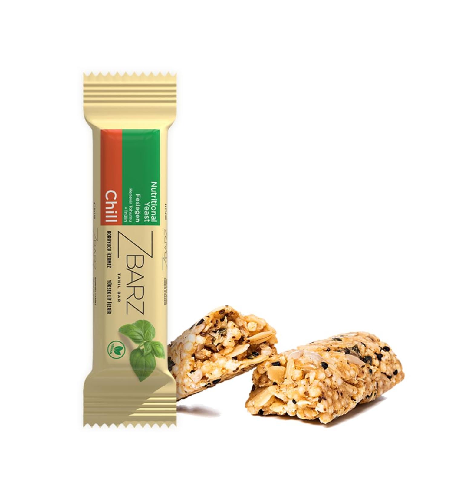 Zbarz Vegan Energy Bars - 12 Pack Basil Flavor | Sugar-Free Vegetable Snacks for Cycling & Hiking - Buy Online on GoSupps.com