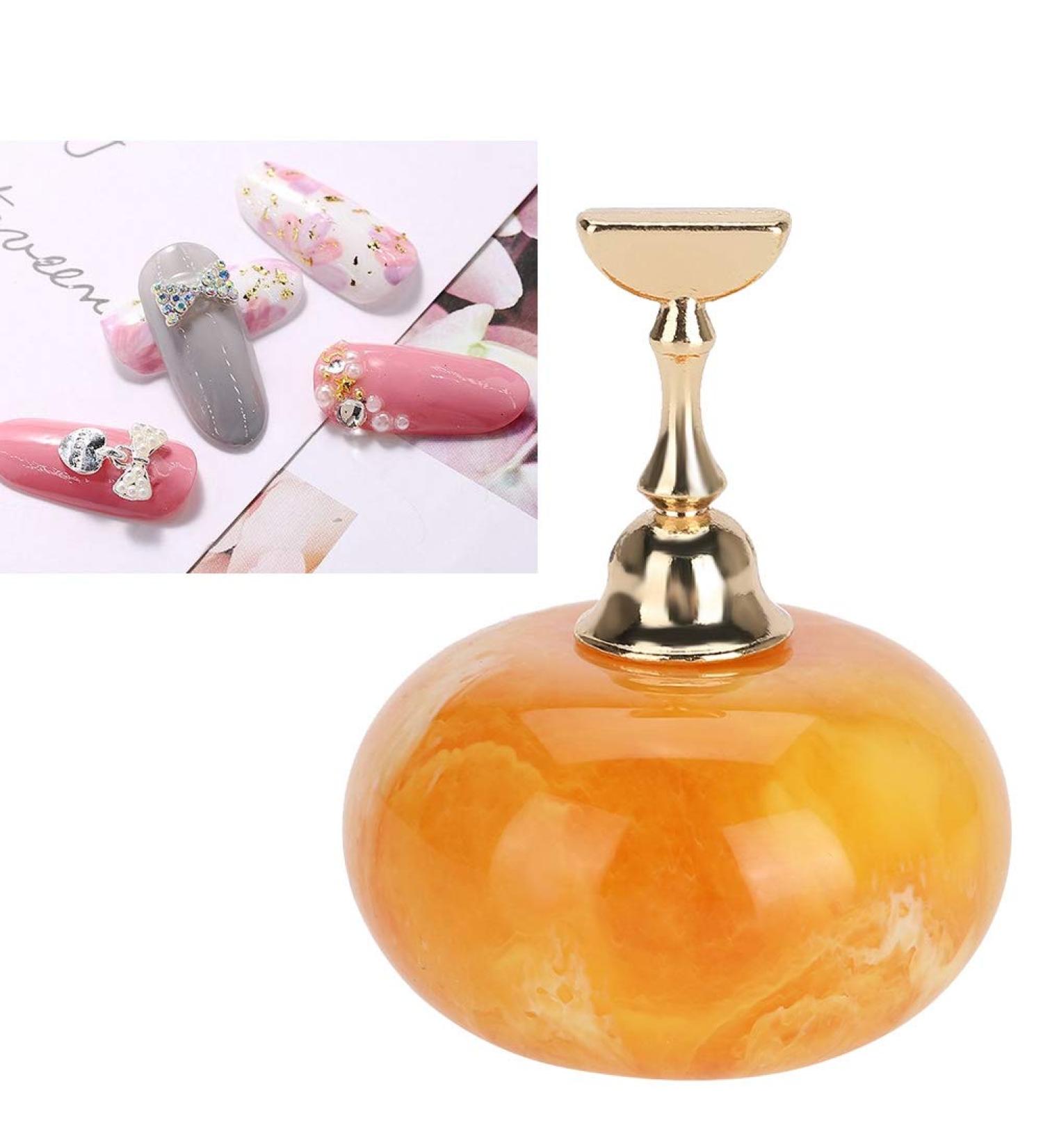 Nail Stand For Press Ons Nail Holder For Painting Nails Magnetic Golden Base Nail Tips Holders Fingernail Display Stands Nail Art Stand For DIY Nail Art Practicing Manicure - Buy Online on GoSupps.com