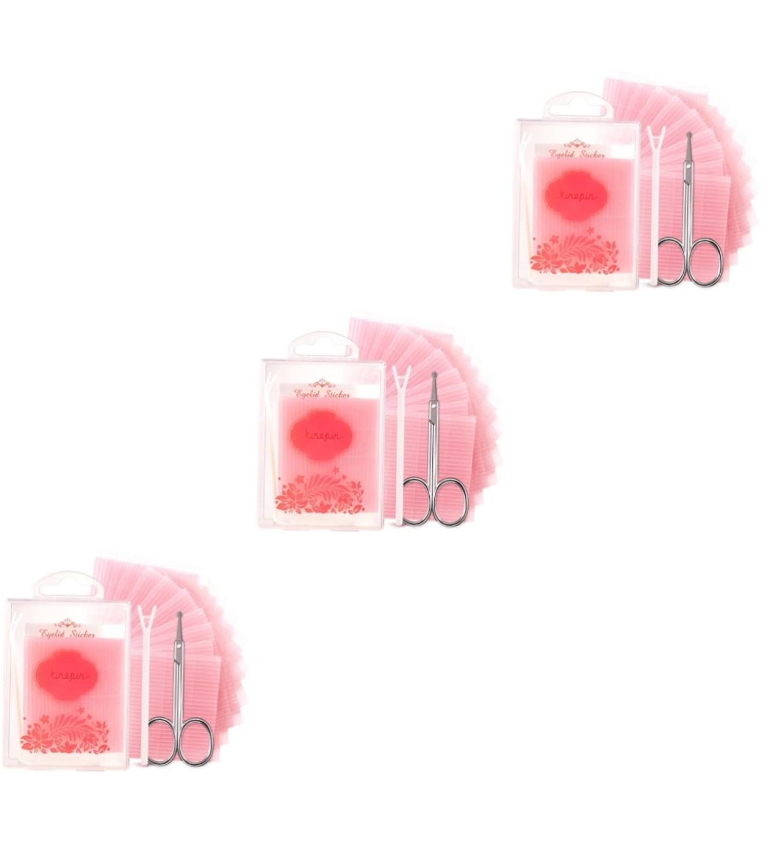 FOMIYES Double Sided Tape 3 Sets Lace Side Sticky for Women Eye Tool Traceless Invisible Tweezer Girls Double Mesh Woman 6.9X5.1cmx3pcs Transparentx3pcs - Buy Online on GoSupps.com