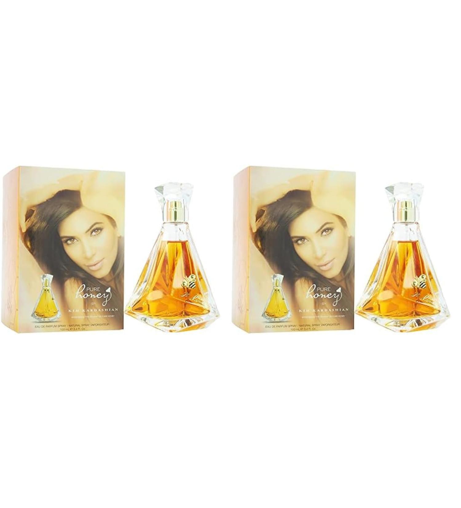 Kim Kardashian Pure Honey Eau de Parfum Spray for Women 3.4 Ounce (Pack of 2) 3.4 Fl Oz (Pack of 2) - Buy Online on GoSupps.com