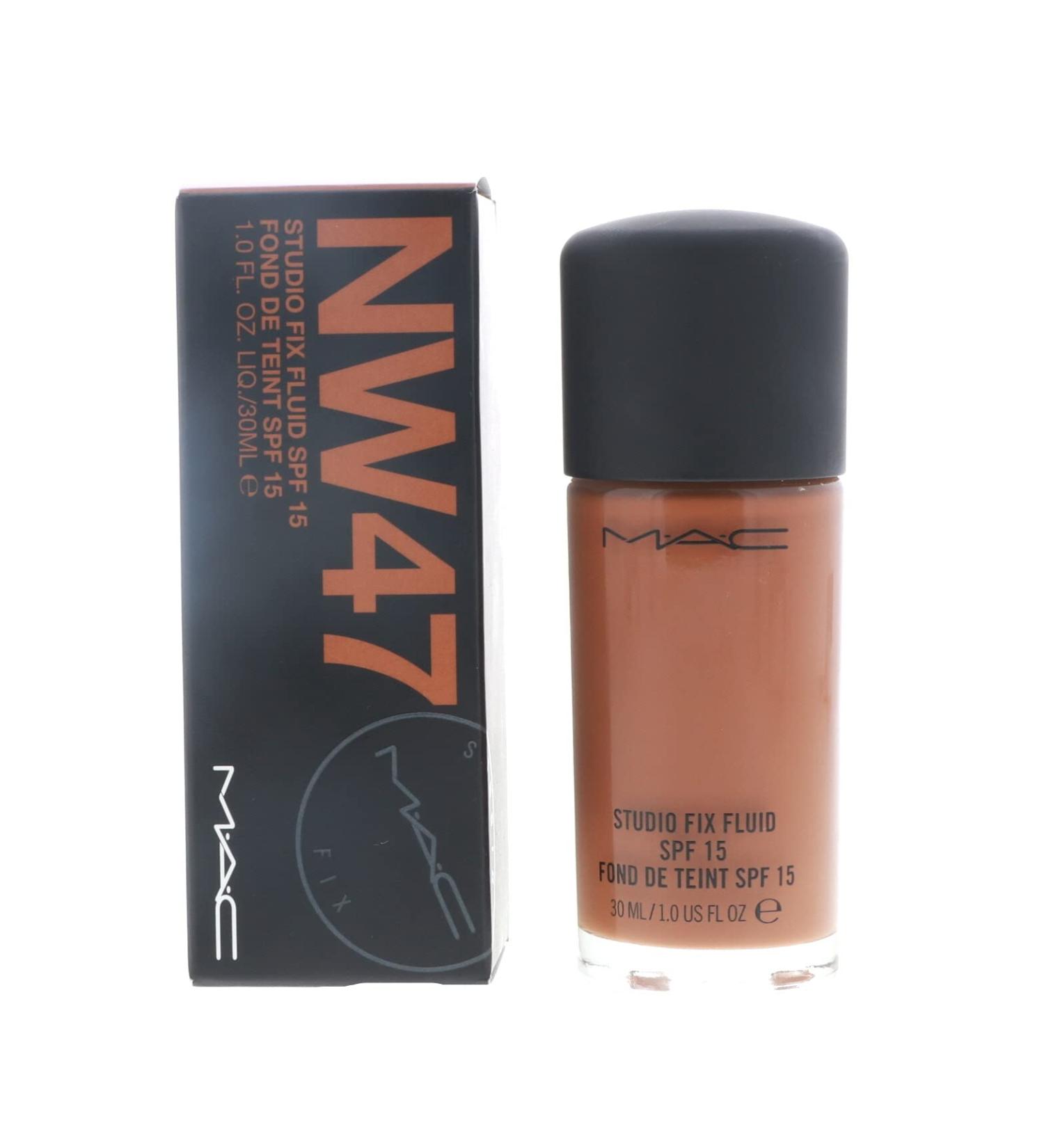 MAC Studio Fix Fluid Natural Matte Foundation SPF 15 1 oz (Nw47) - Full Coverage Foundation - Buy Online on GoSupps.com