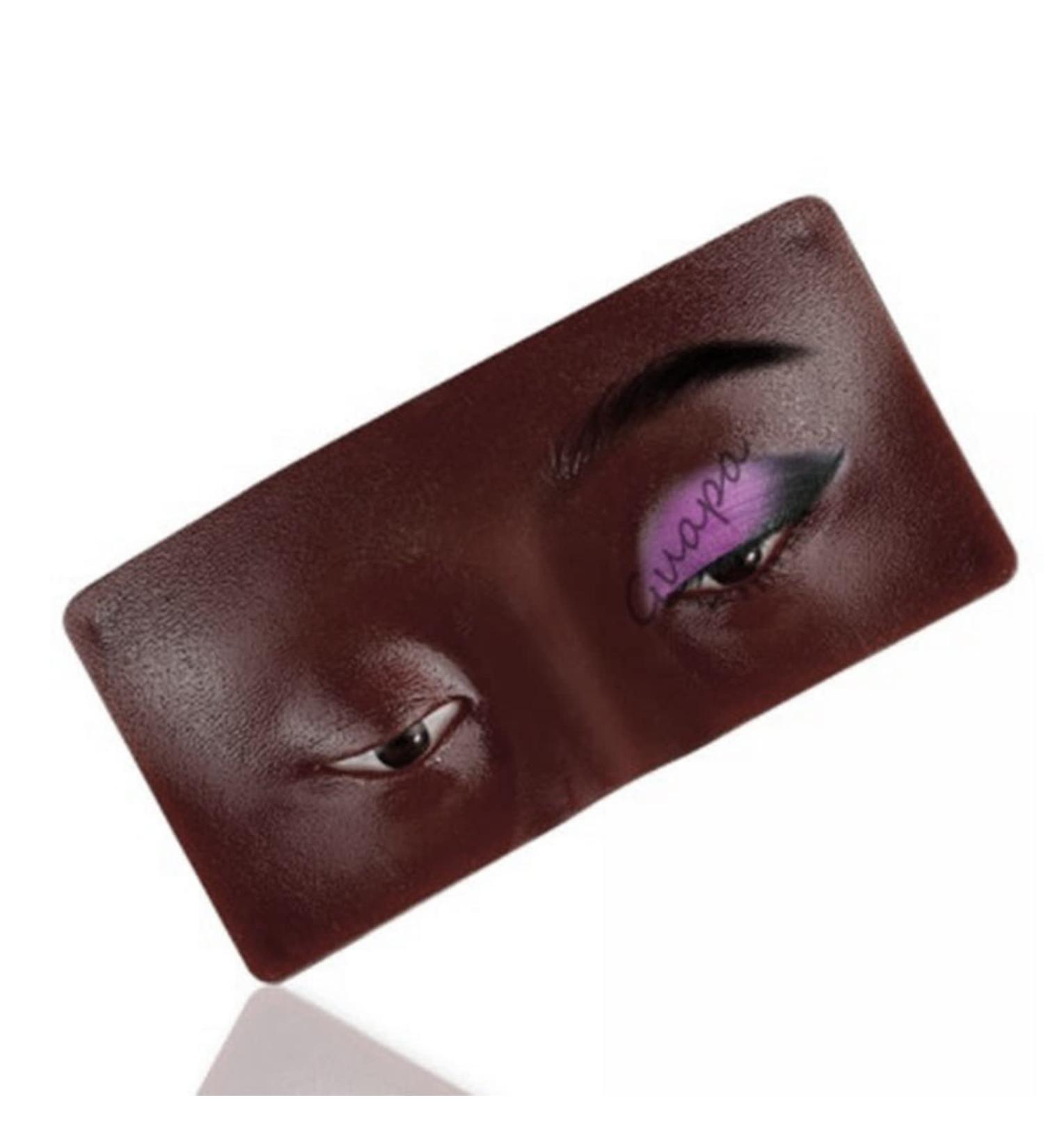 Practice Board mewmewcat Face Eyes Makeup Practice Board 3D Realistic Face Skin Board Practice Model for Eyeshadow Eyeliner Eyebrow Lash Mapping Black - Buy Online on GoSupps.com