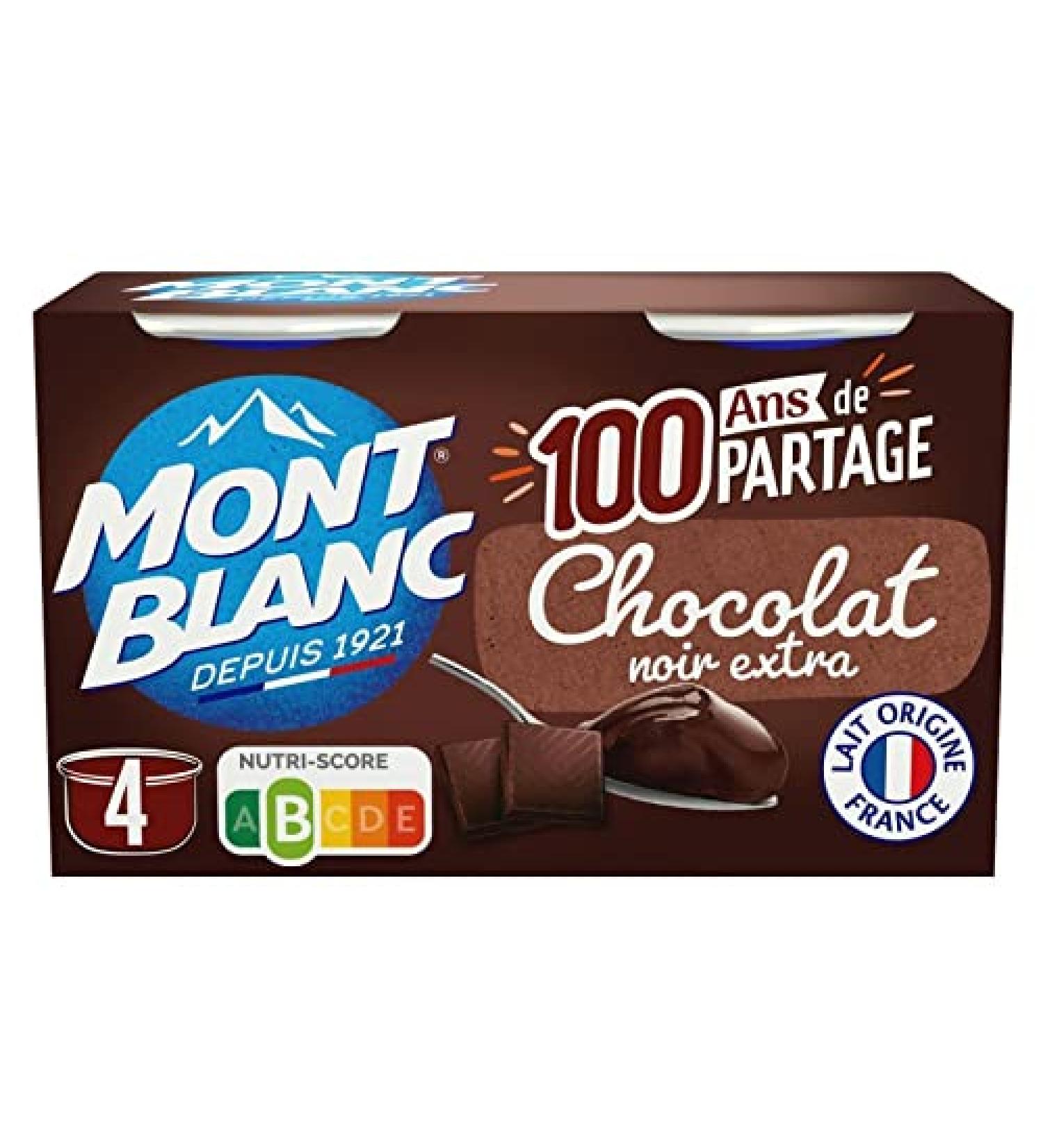Mont Blanc Extra Dark Chocolate 4 x 125 g Pack of 3 - Buy Online on GoSupps.com