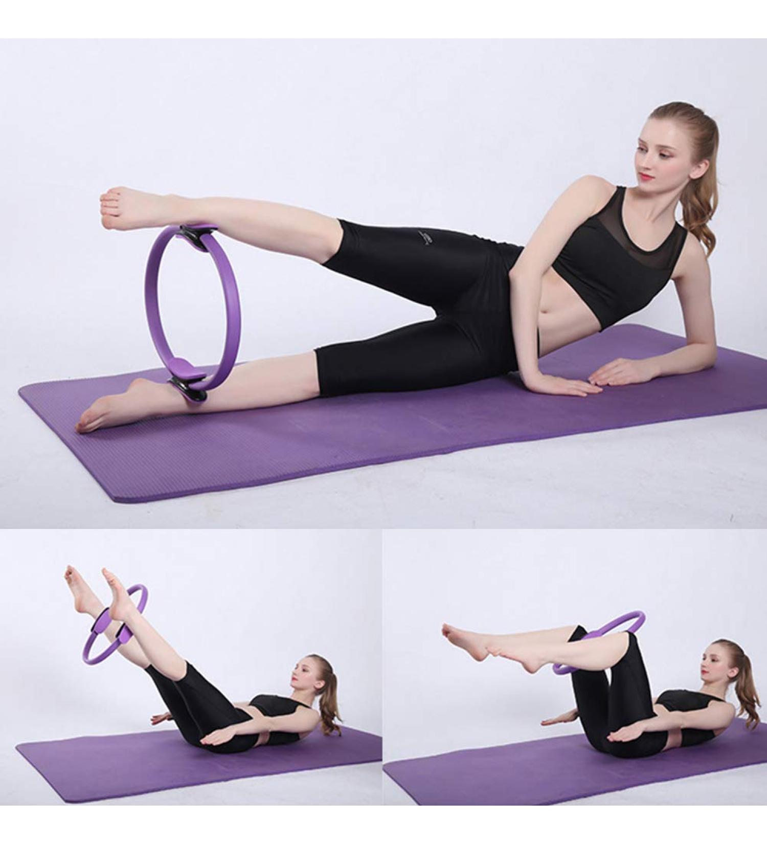 Buy Vitihipsy Women Pilates Resistance Yoga Ring - Double Grip Fitness Circle for Effective Pilates & Yoga Exercises - Buy Online on GoSupps.com