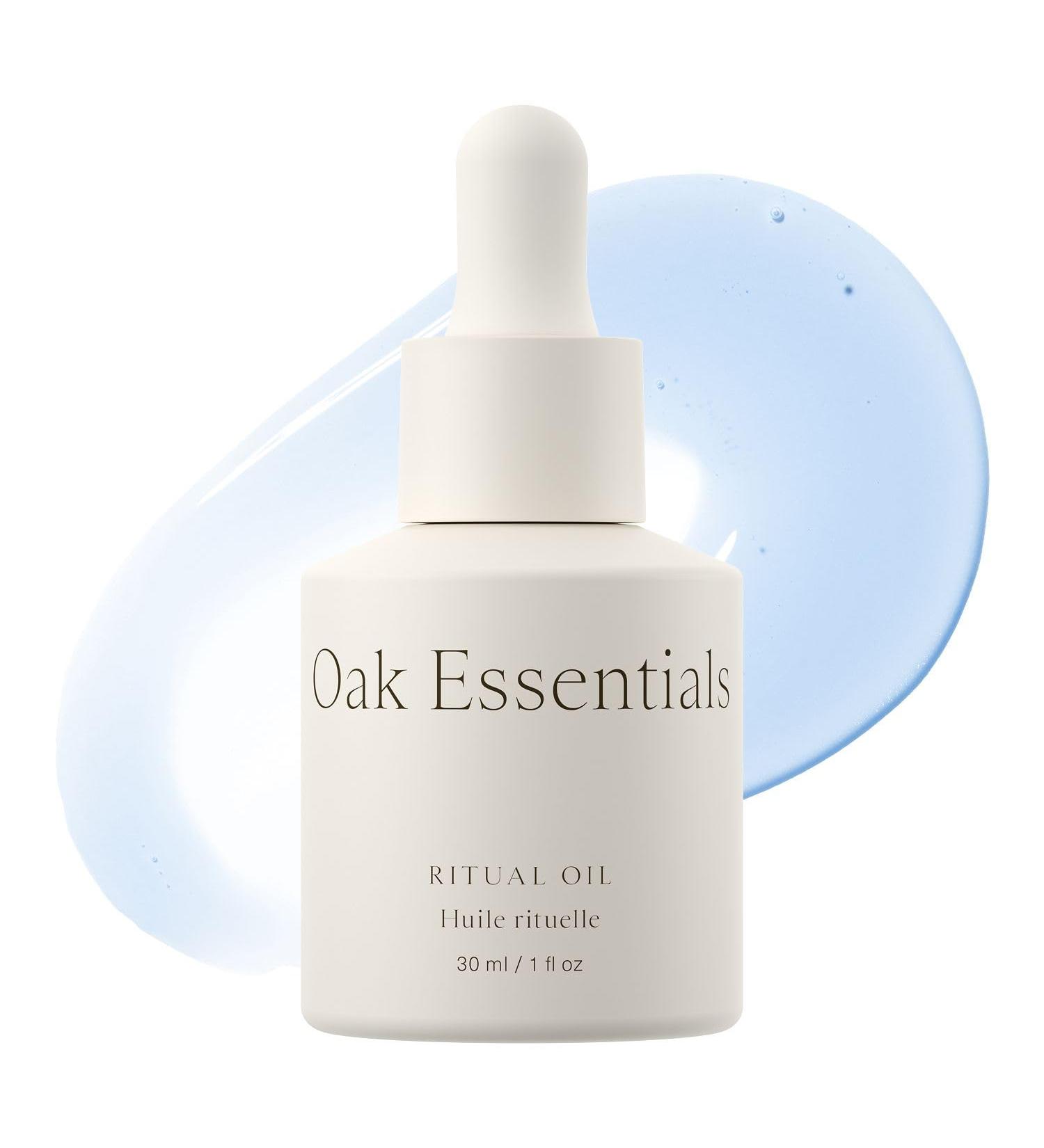 Oak Essentials Ritual Oil | Lightweight Blue Tansy Face Oil with Vitamin-Rich Botanicals for Restoring Balance and Radiance 1 Fl Oz 1 Fl Oz (Pack of 1) Multicoloured - Buy Online on GoSupps.com