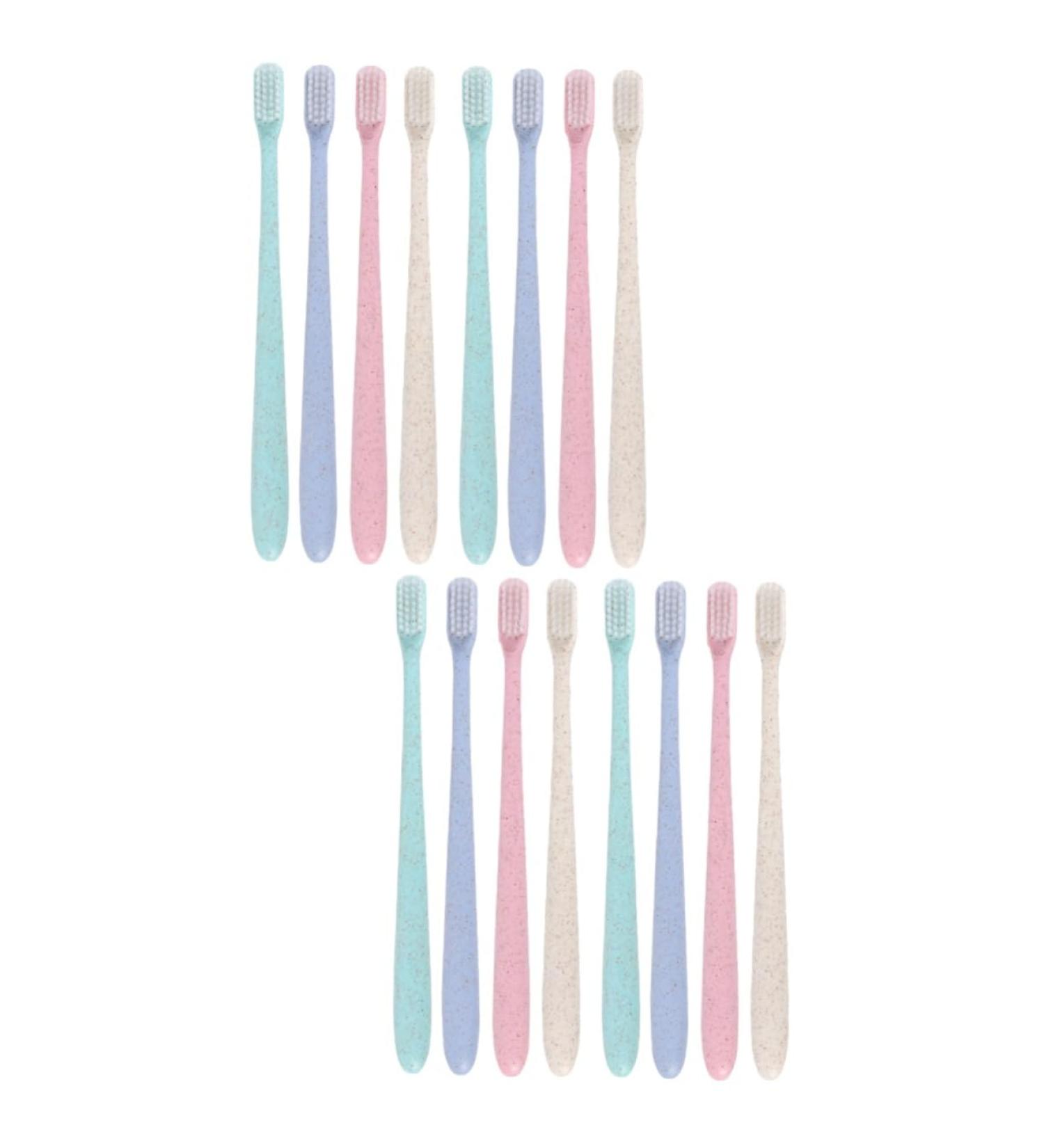 Buy Tovinanna Bio-Toothbrushes - 4 Boxes of 8 Portable Travel Toothbrushes with Cases | Eco-Friendly Camping Essentials - Buy Online on GoSupps.com